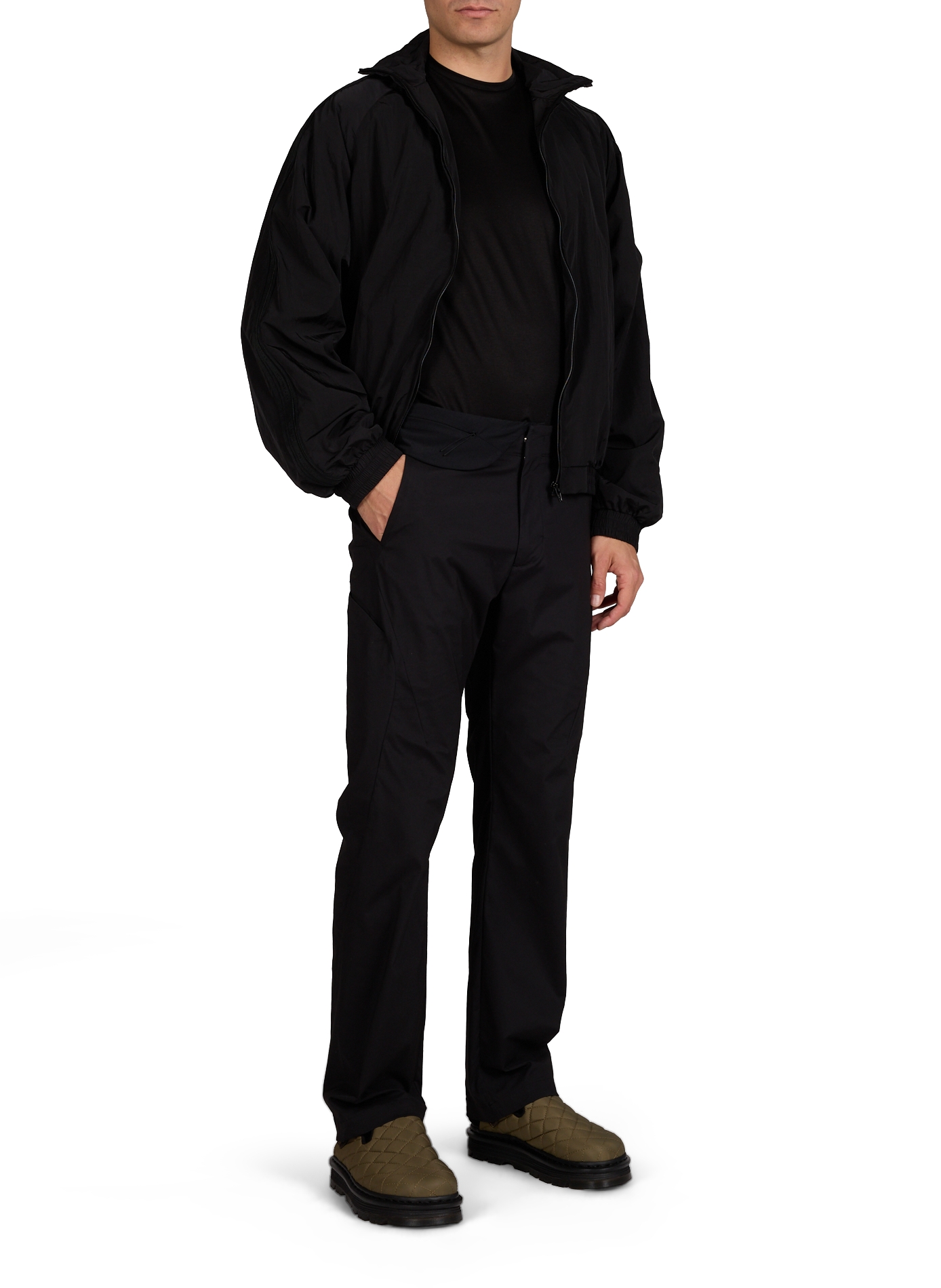 Zippered high-neck jacket ALAINPAUL Black