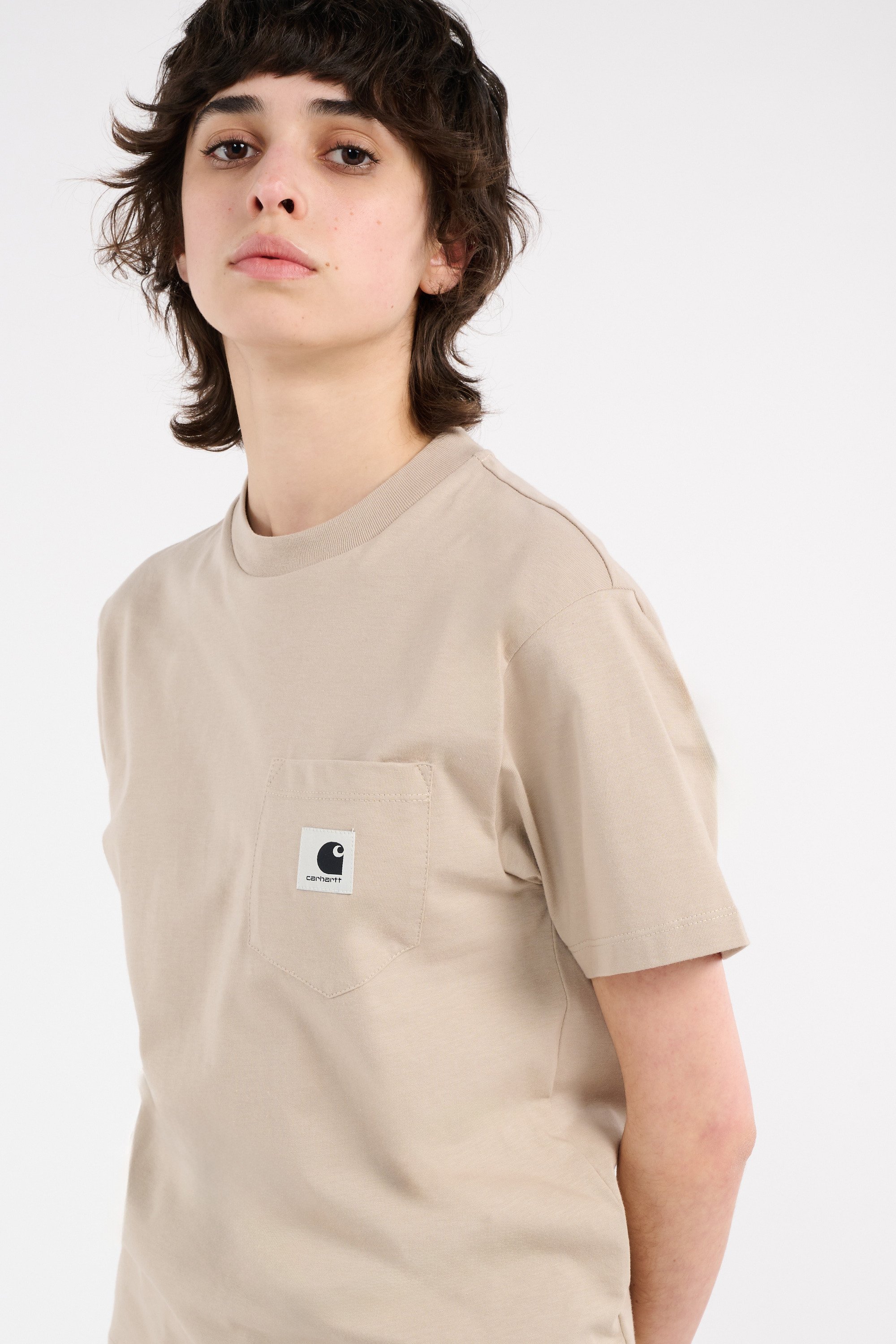 T-shirt w' s/s pocket t-shirt CARHARTT WIP Beige