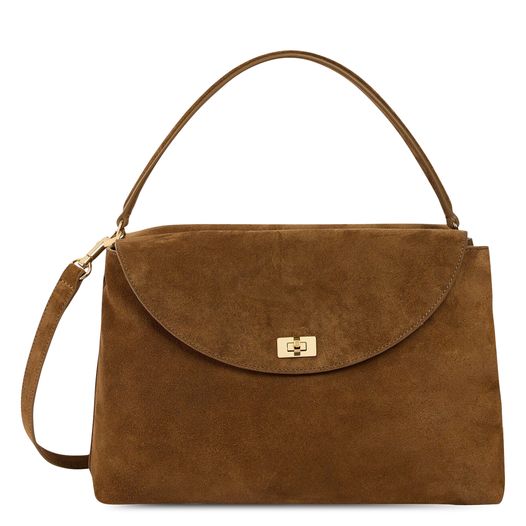 Sac à main en suède SANDRO Beige