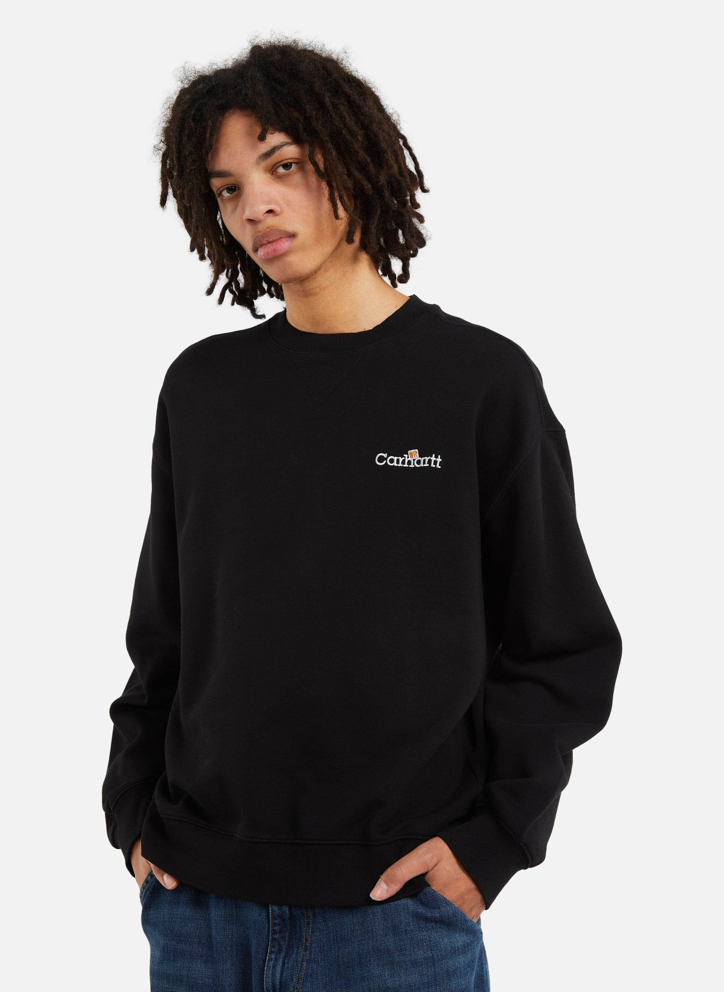 Sweatshirt wip label sweat CARHARTT WIP Noir
