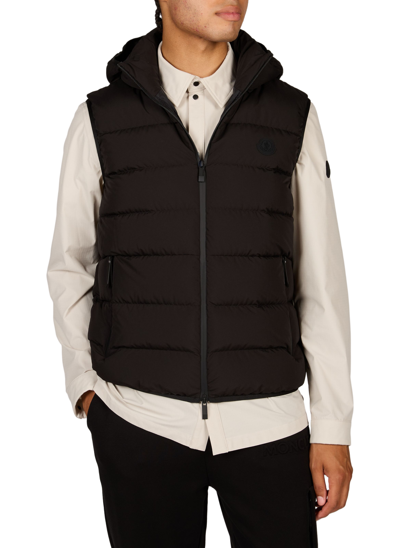 Arinella hooded sleeveless vest MONCLER Black