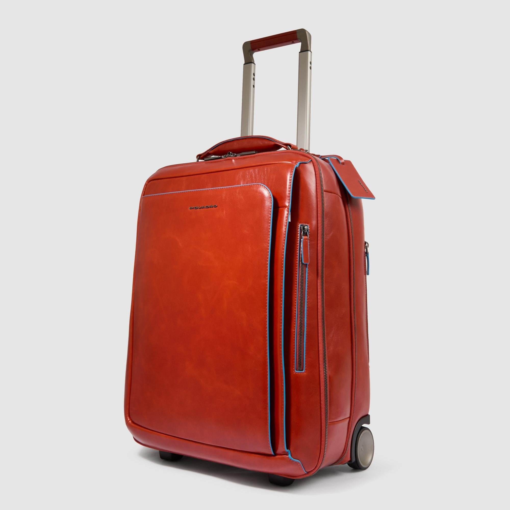 Handbagagekoffer met kledingkastje met wielen PIQUADRO Bruin