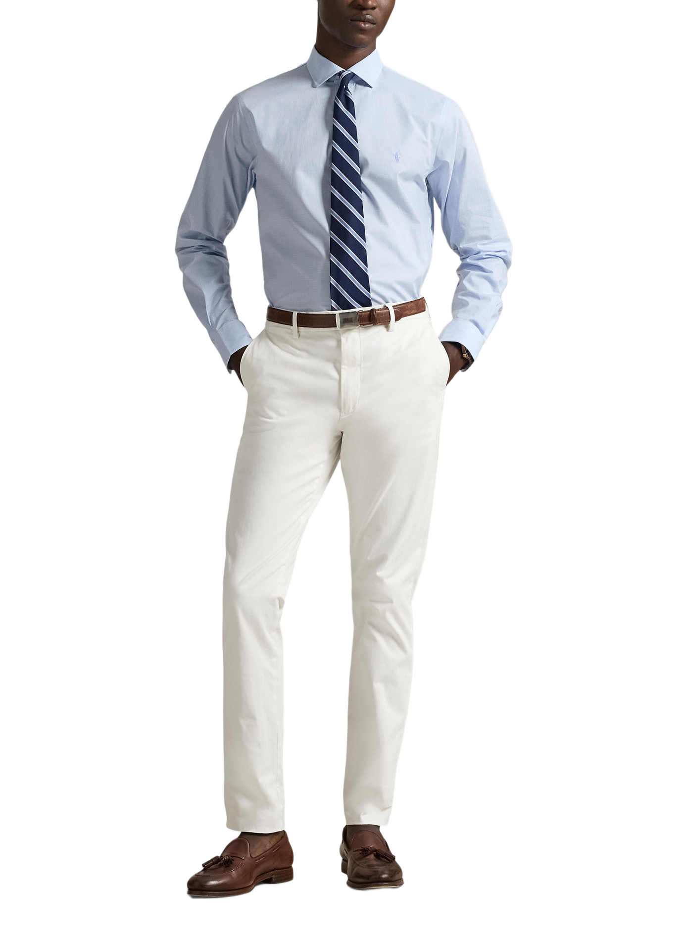 Chemise cintrée en coton POLO RALPH LAUREN Bleu