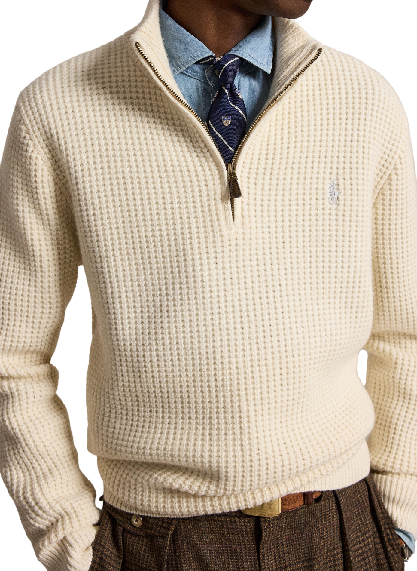 Trui met polokraag van gemengde wol POLO RALPH LAUREN Beige