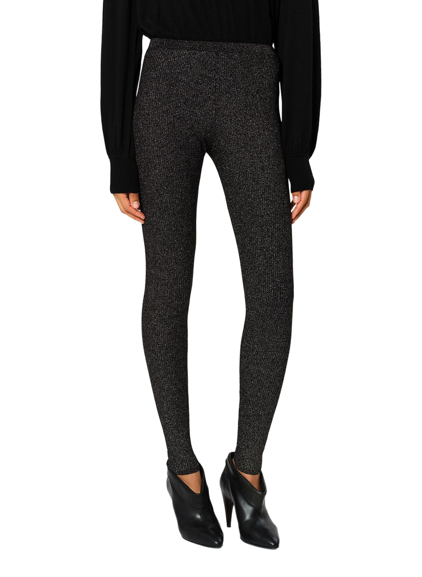 Legging Maritza en maille fine brillante ISABEL MARANT Noir