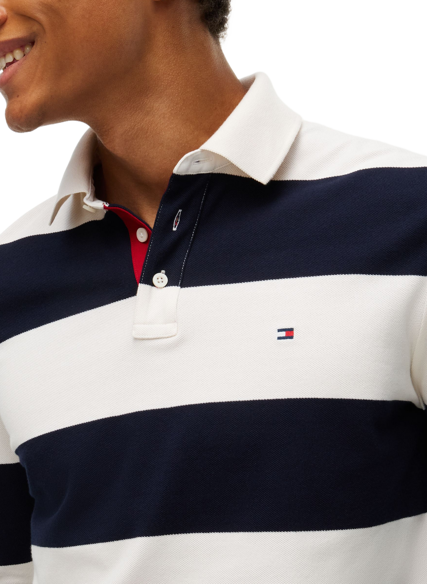 Polo manches longues rayé TOMMY HILFIGER Multicolour