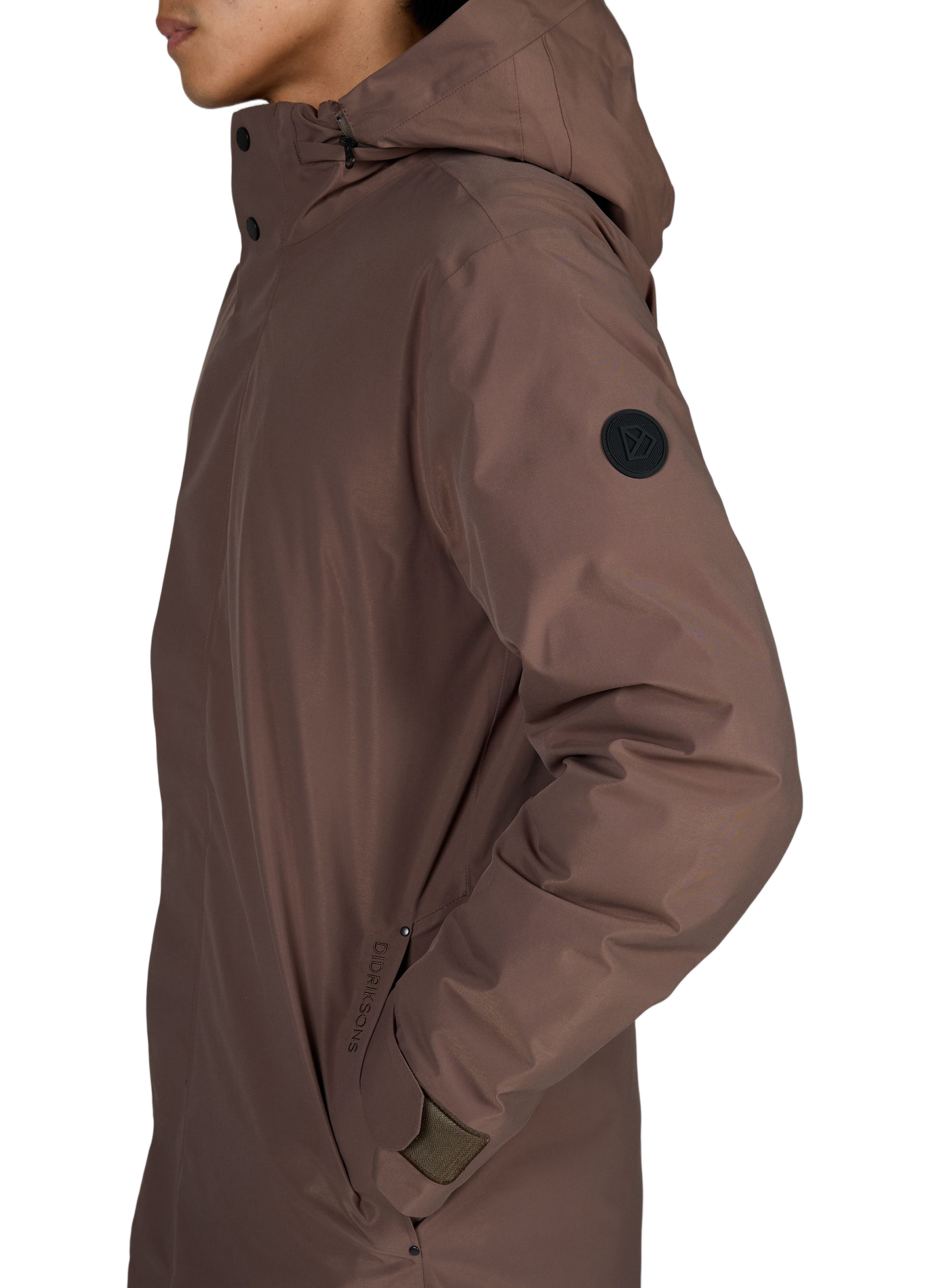 Parka droite à capuche unie DIDRIKSONS Marron