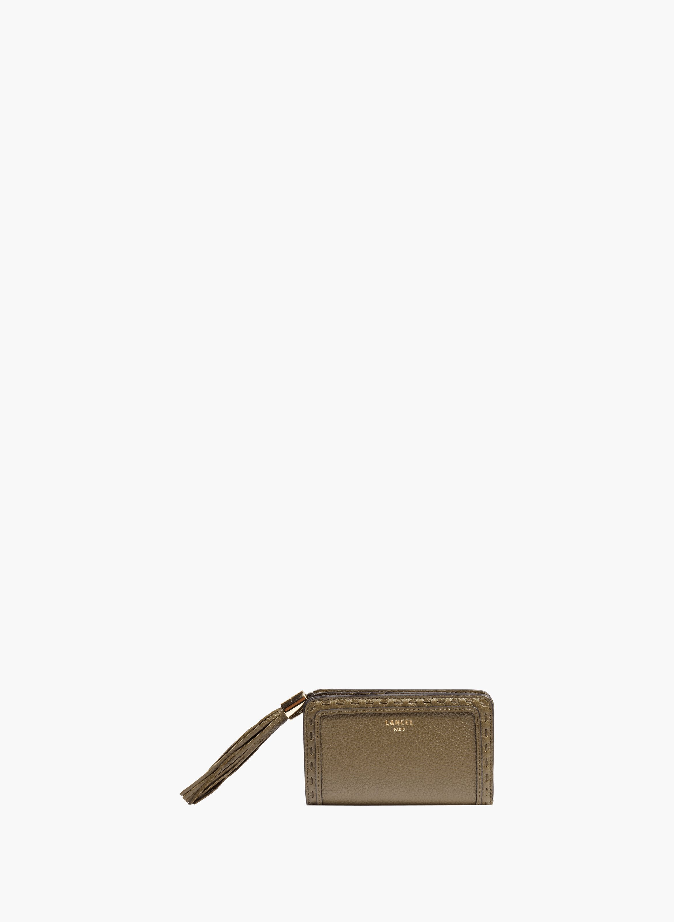 Lancel premier flirt - portefeuille rectangulaire à fermeture éclair - kaki foncé LANCEL Vert