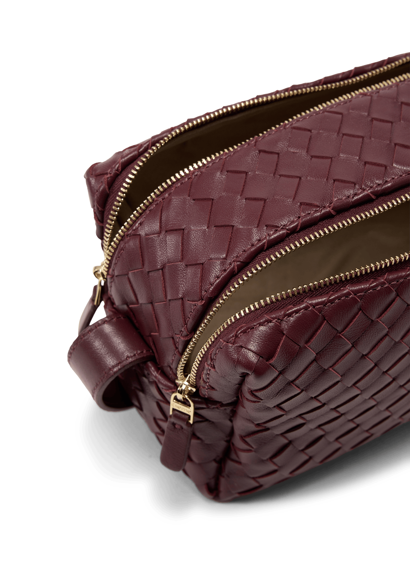 Tasche/Etui aus geflochtenem Leder ELLEME Rot
