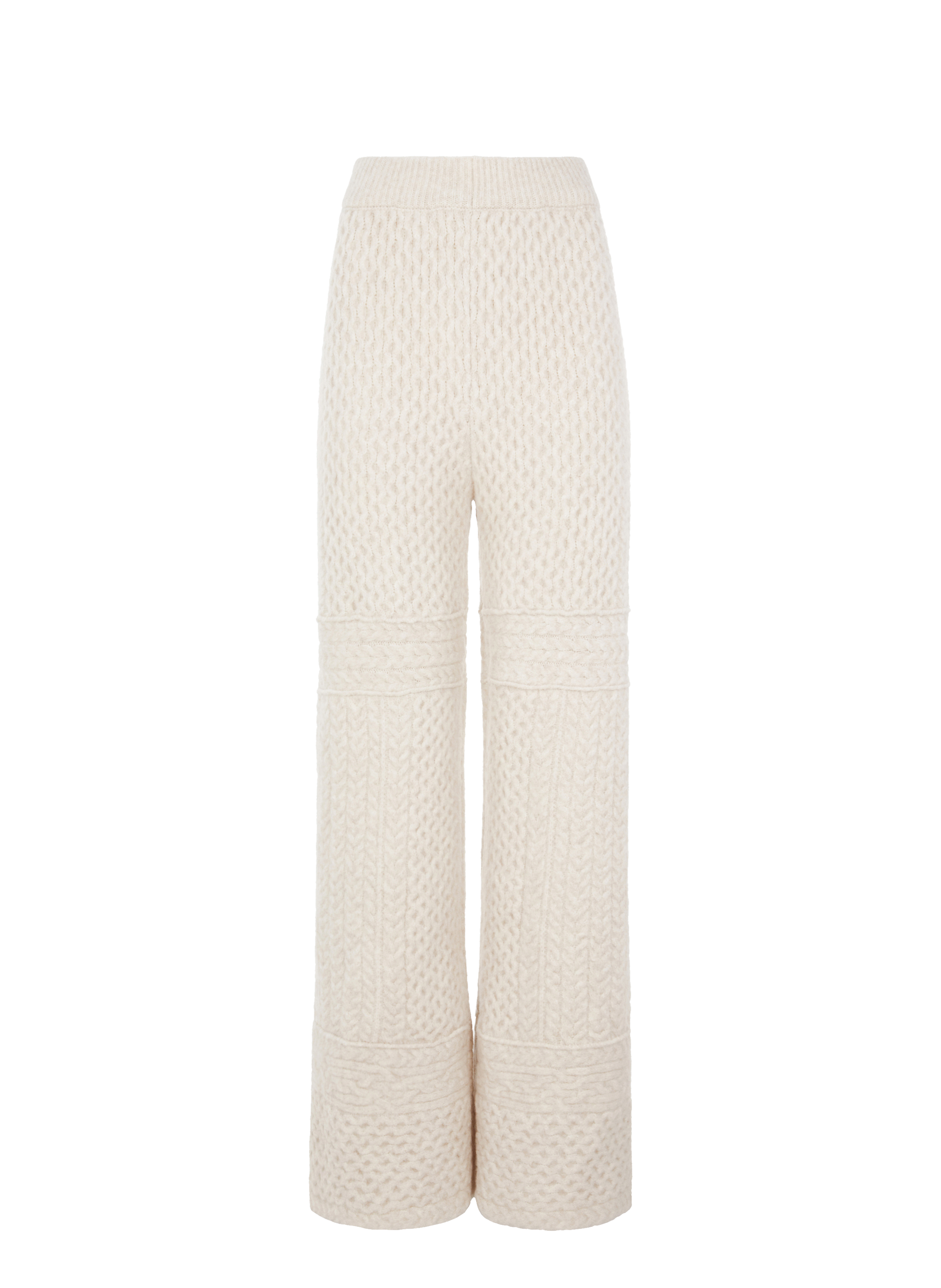 Pantalon en maille torsadée Fina