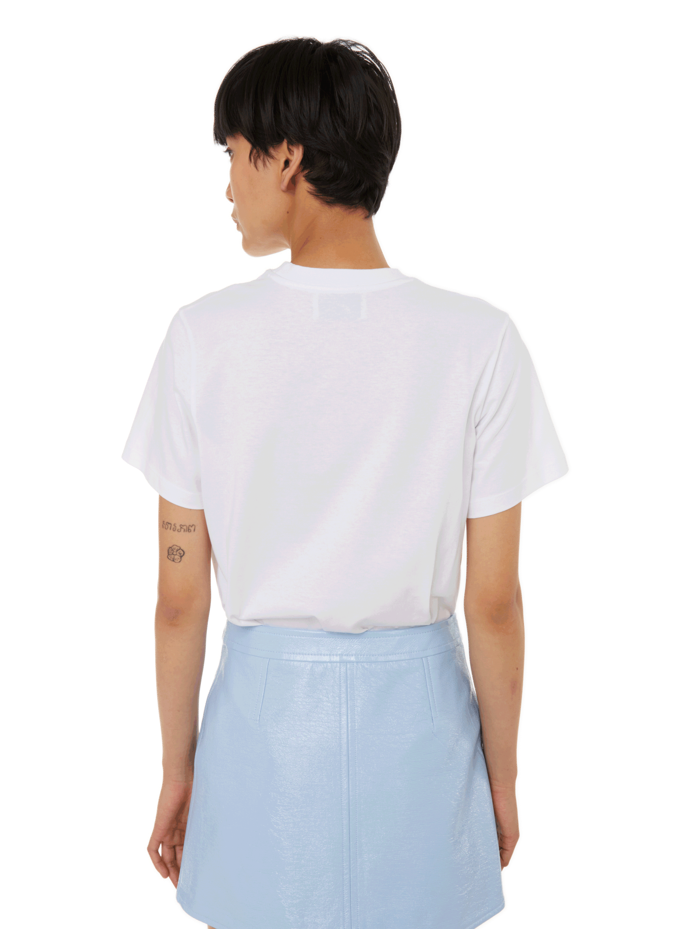 T-shirt col rond en coton COPERNI Blanc