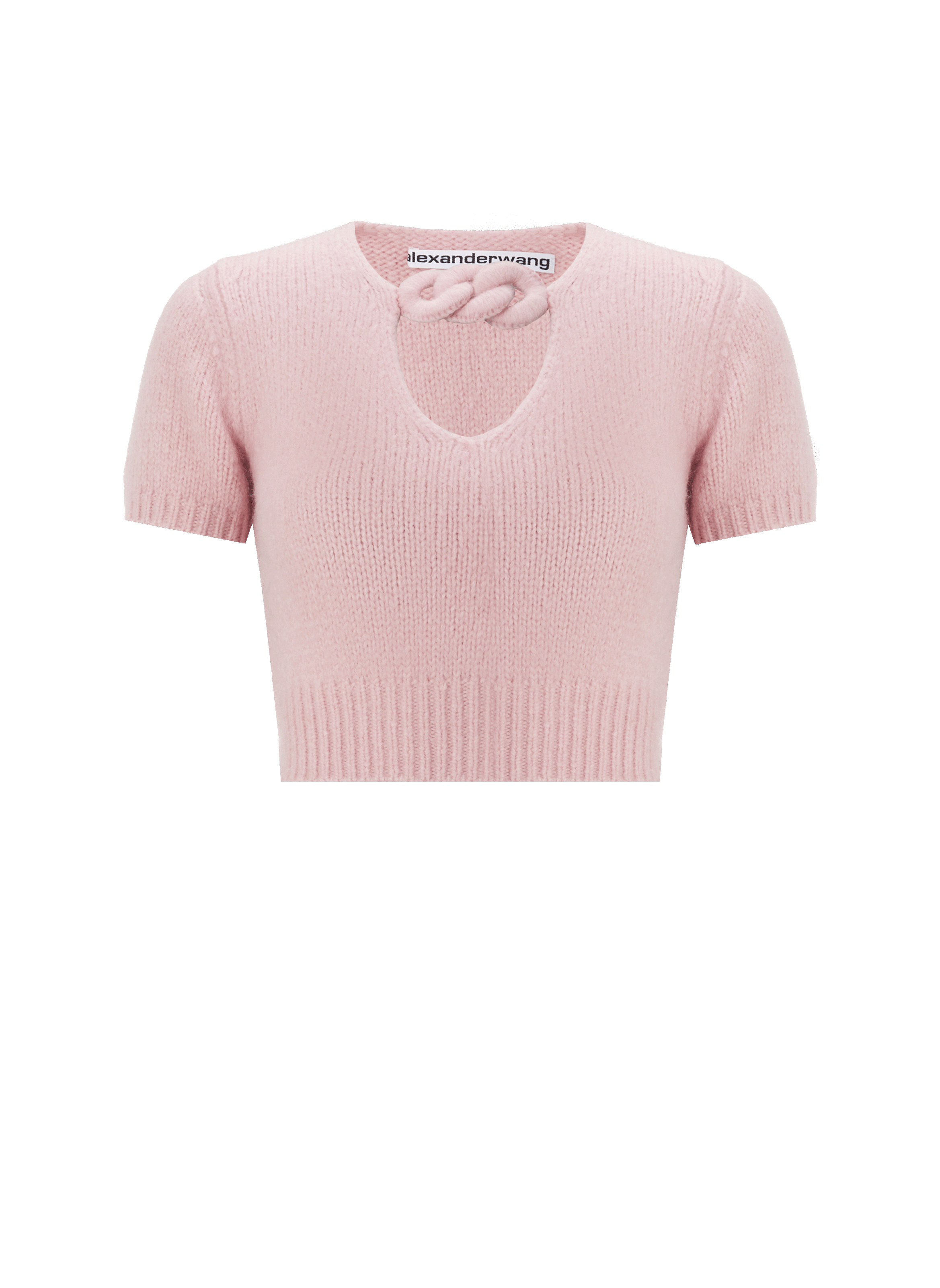 ALEXANDER WANG Pull cropped en laine  Violet