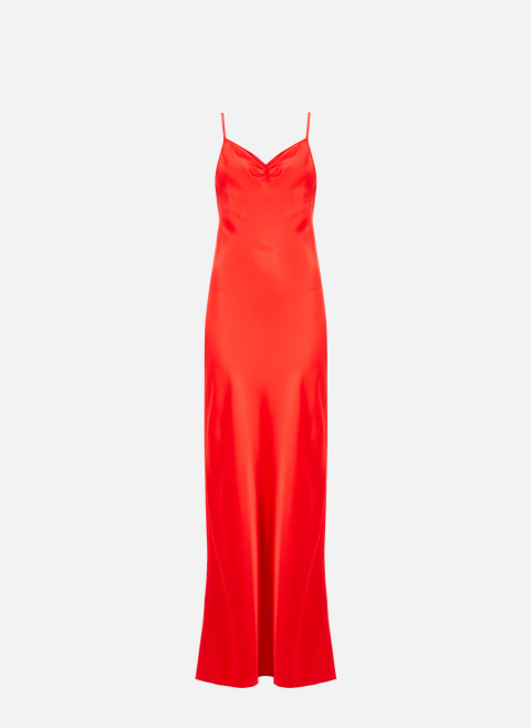 فستان طويل من الساتان Red SEASON 1865 