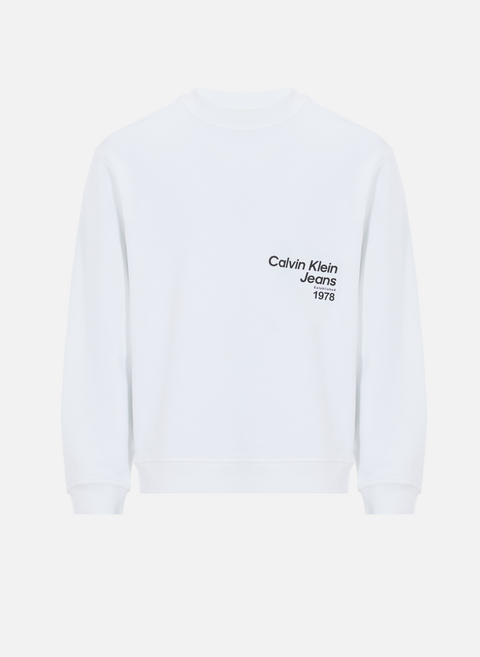 Sweatshirt en coton  BlancCALVIN KLEIN 