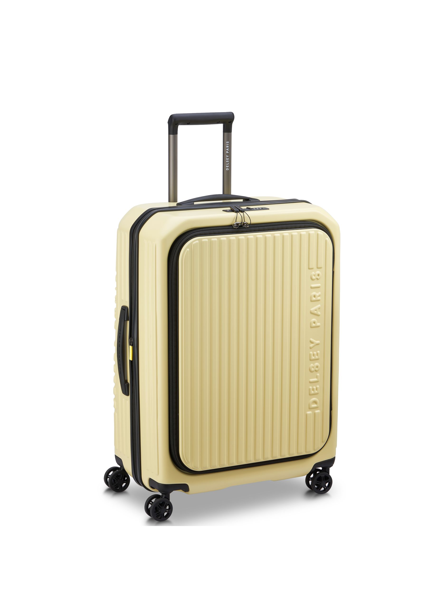 Valise soute rigide taille l - securitime zip DELSEY PARIS Jaune