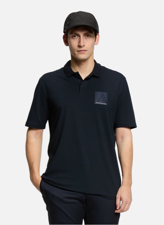 Cotton polo shirt Blue by ARMANI EXCHANGE ARMANI EXCHANGE Cotton polo shirt Blue