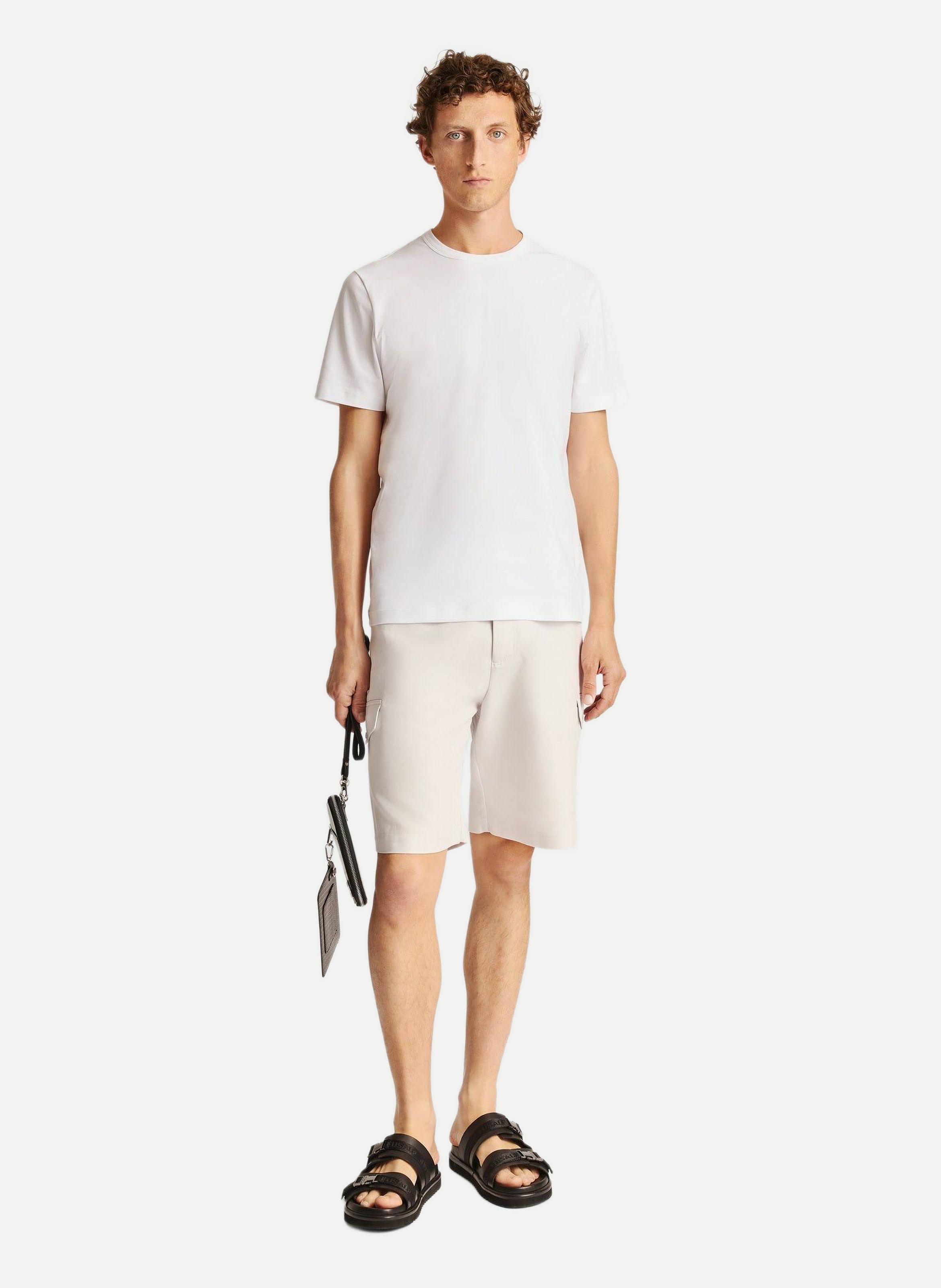 T-shirt riviere col rond coupe regular FUSALP Blanc