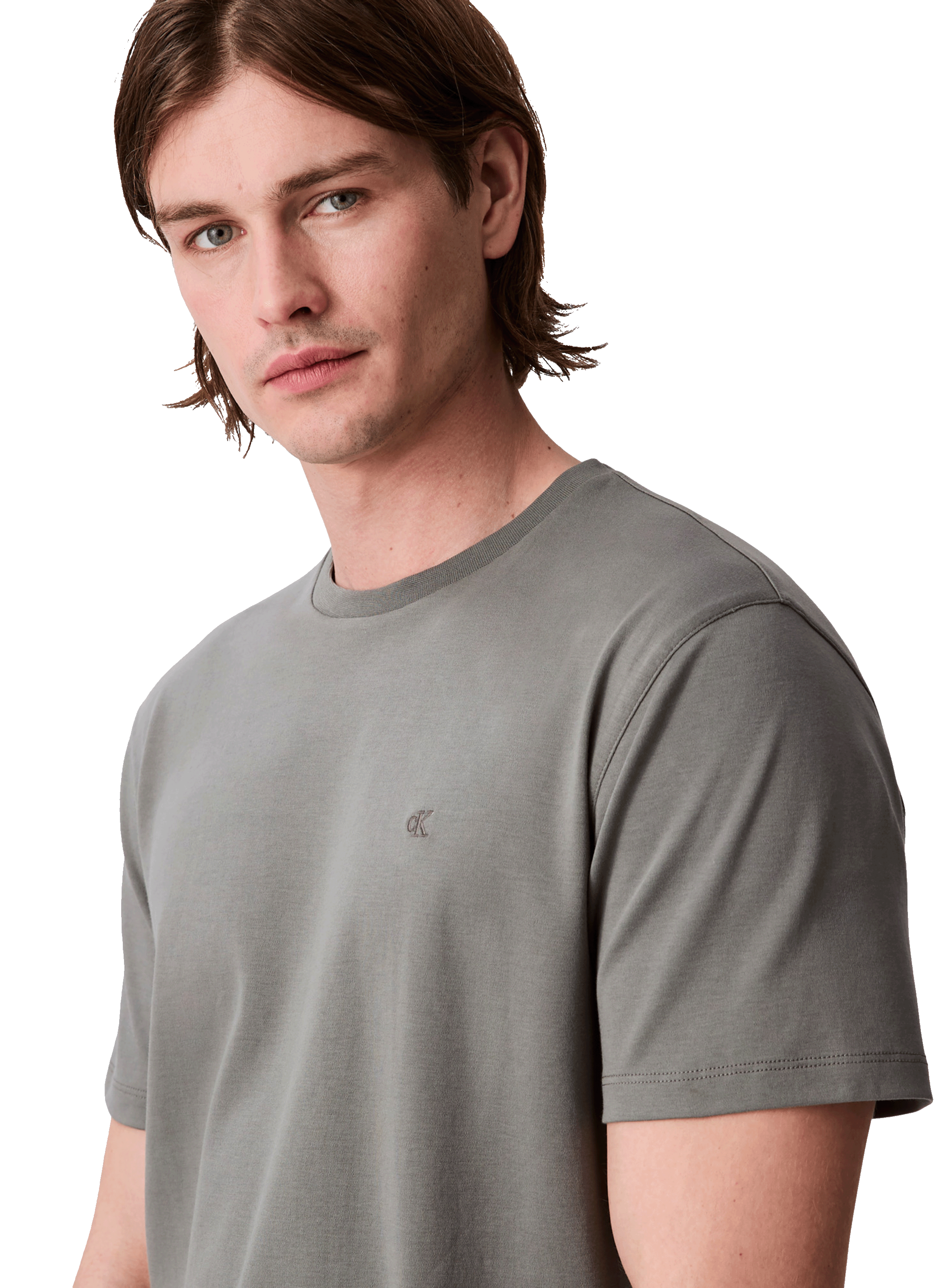 Classic Cotton T-Shirt CALVIN KLEIN Grey