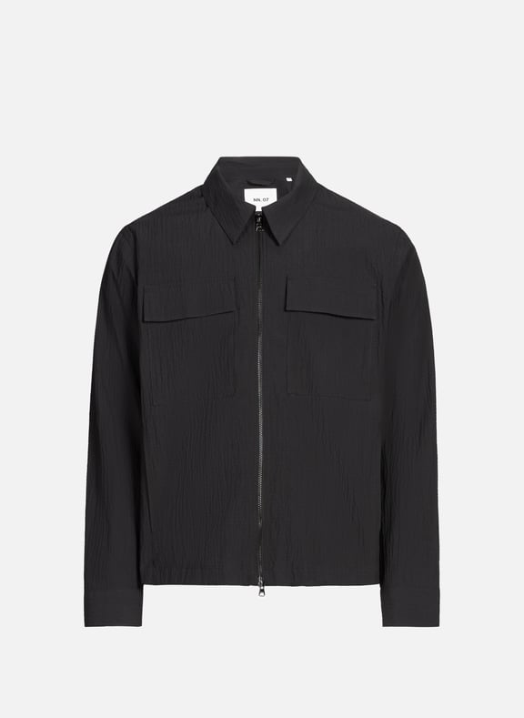Blouson en coton mélangé Noir by NN.07 NN.07 Blouson en coton mélangé Noir