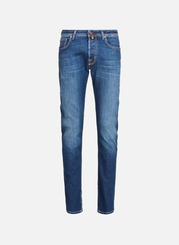 Cotton-blend slim-fit jeans Blue by JACOB COHEN JACOB COHEN Cotton-blend slim-fit jeans Blue