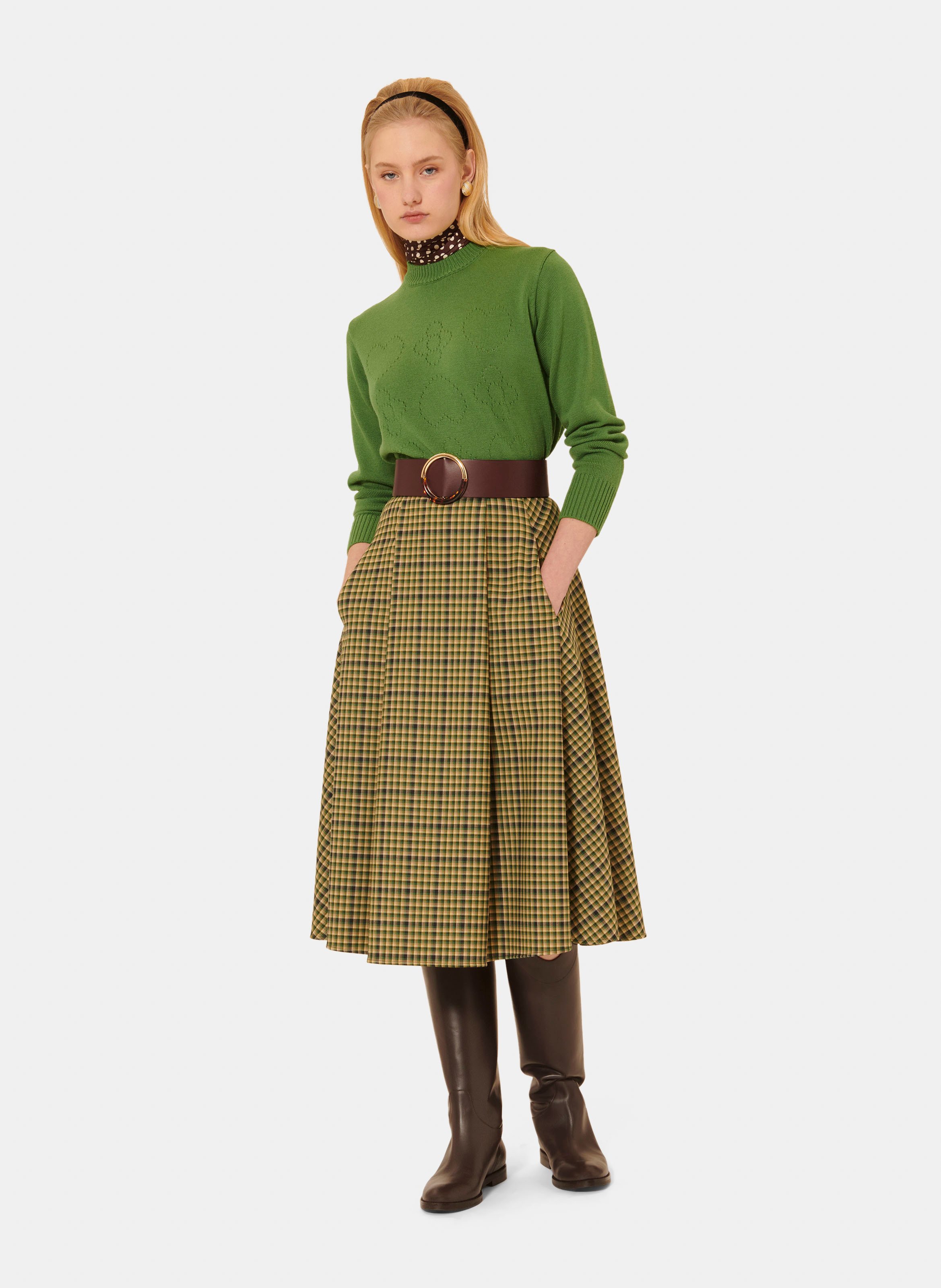 Pull preppy TARA JARMON Vert