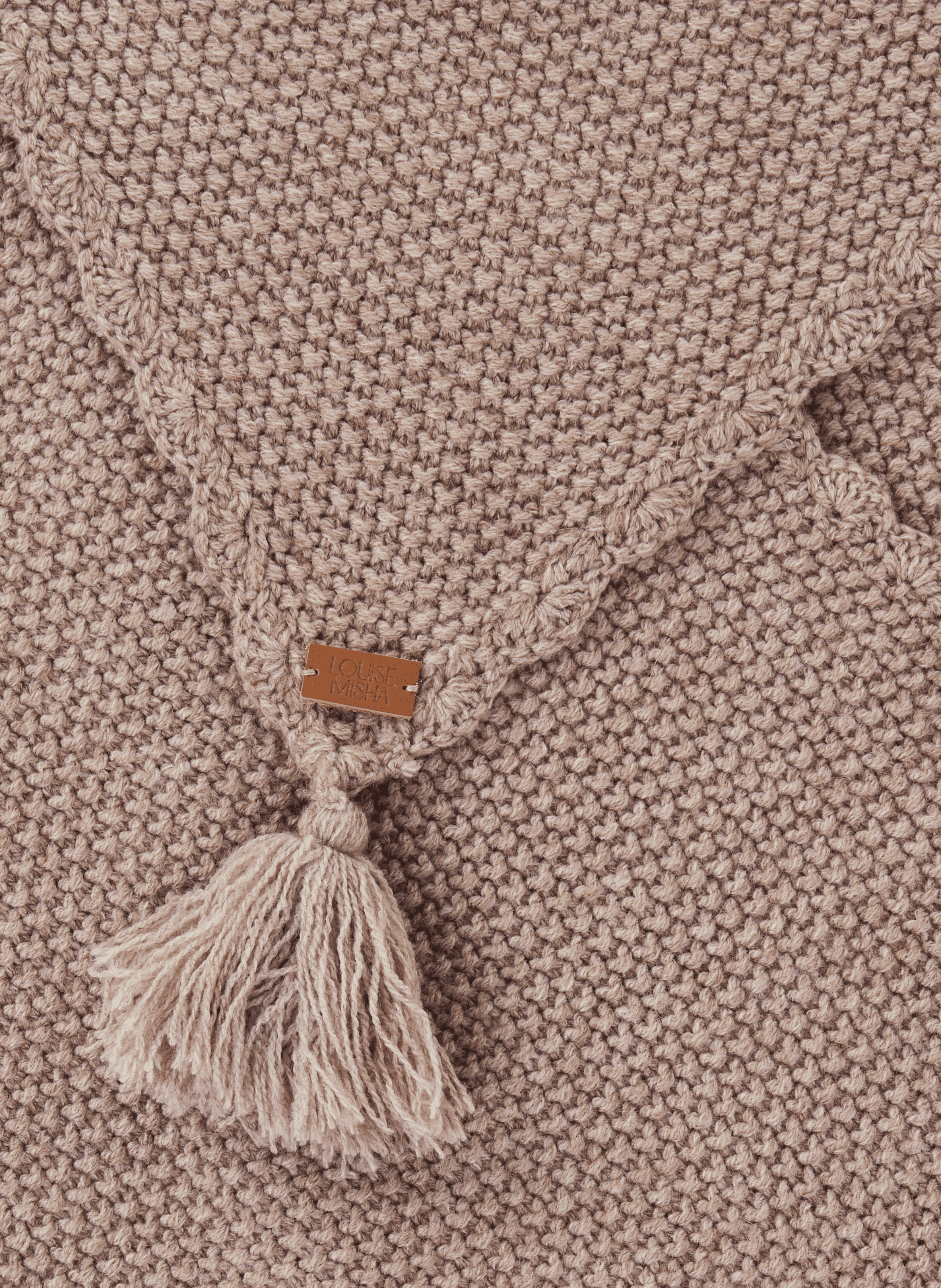 Echarpe en maille côtelée LOUISE MISHA Beige