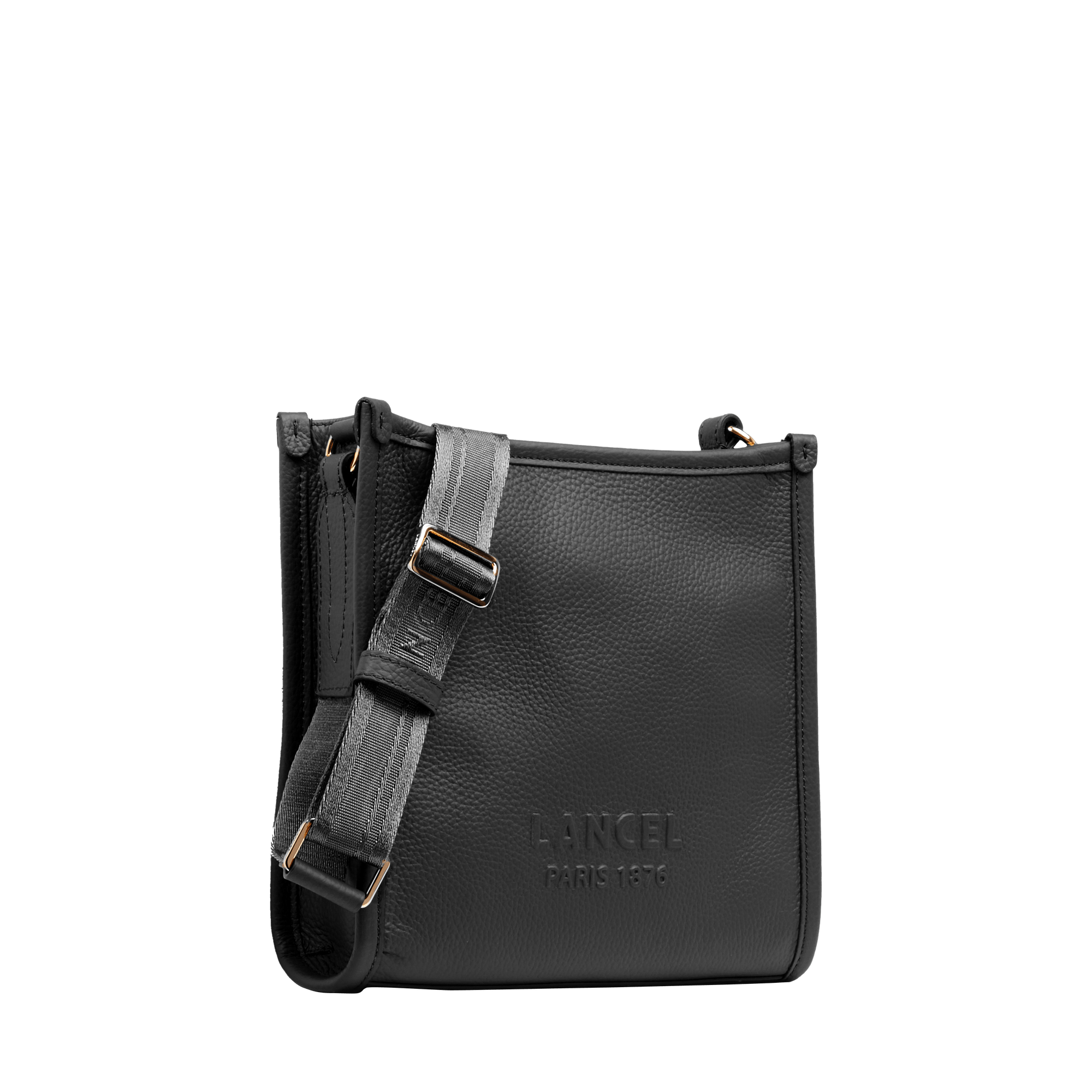 Sac porté croisé zippé s jour de lancel en cuir LANCEL Noir