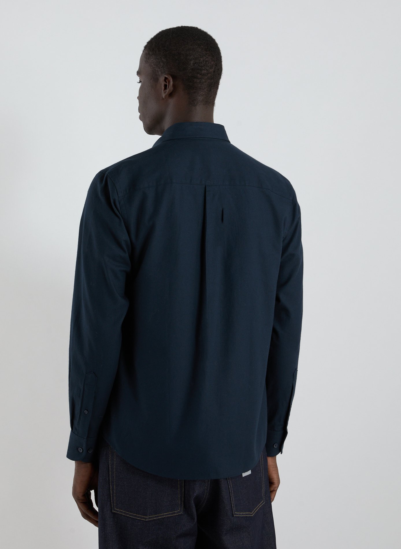 Chemise col américain en coton AIGLE Bleu