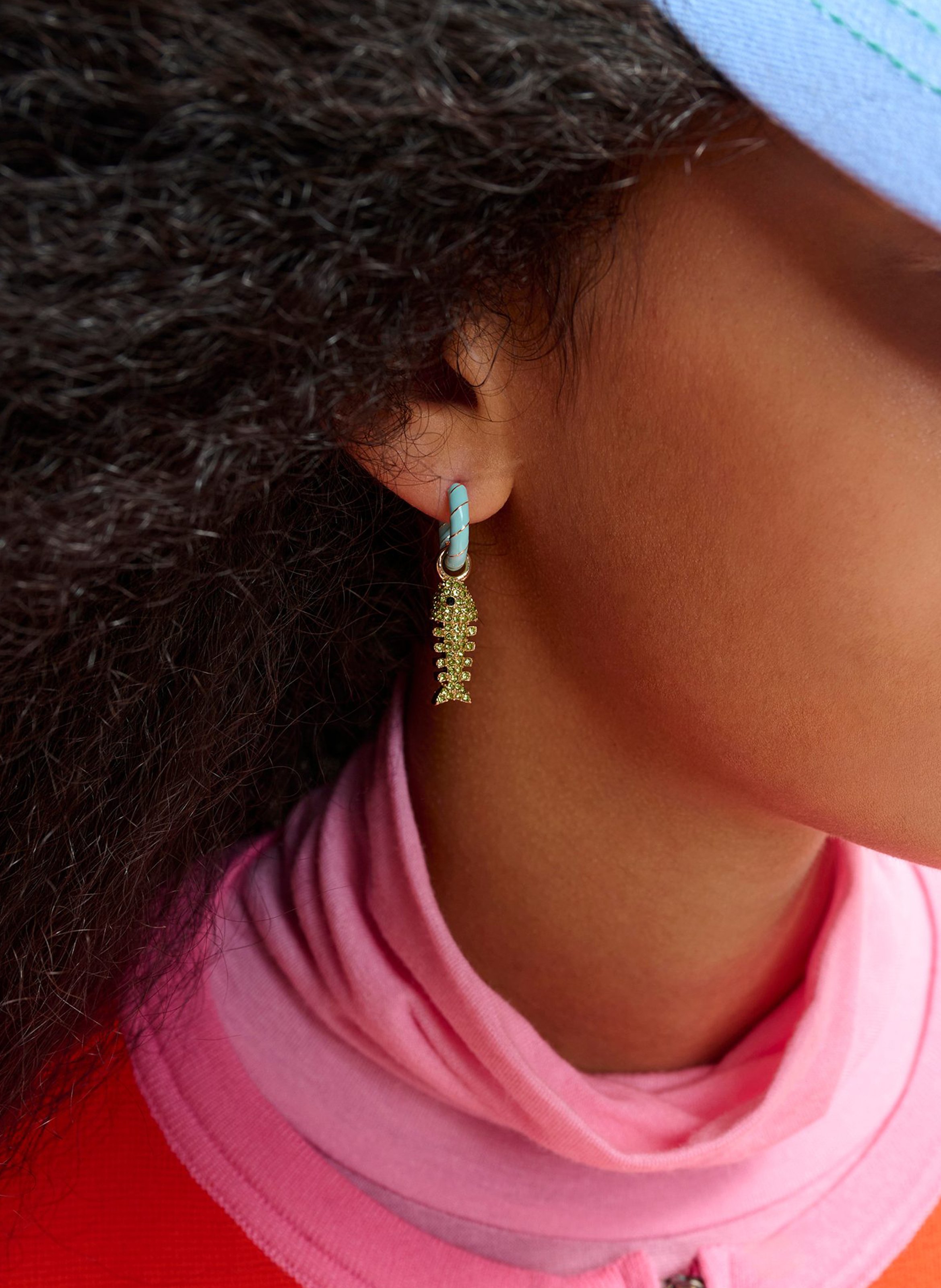 Boucles d'oreilles fantaisies jear ESSENTIEL ANTWERP Bleu