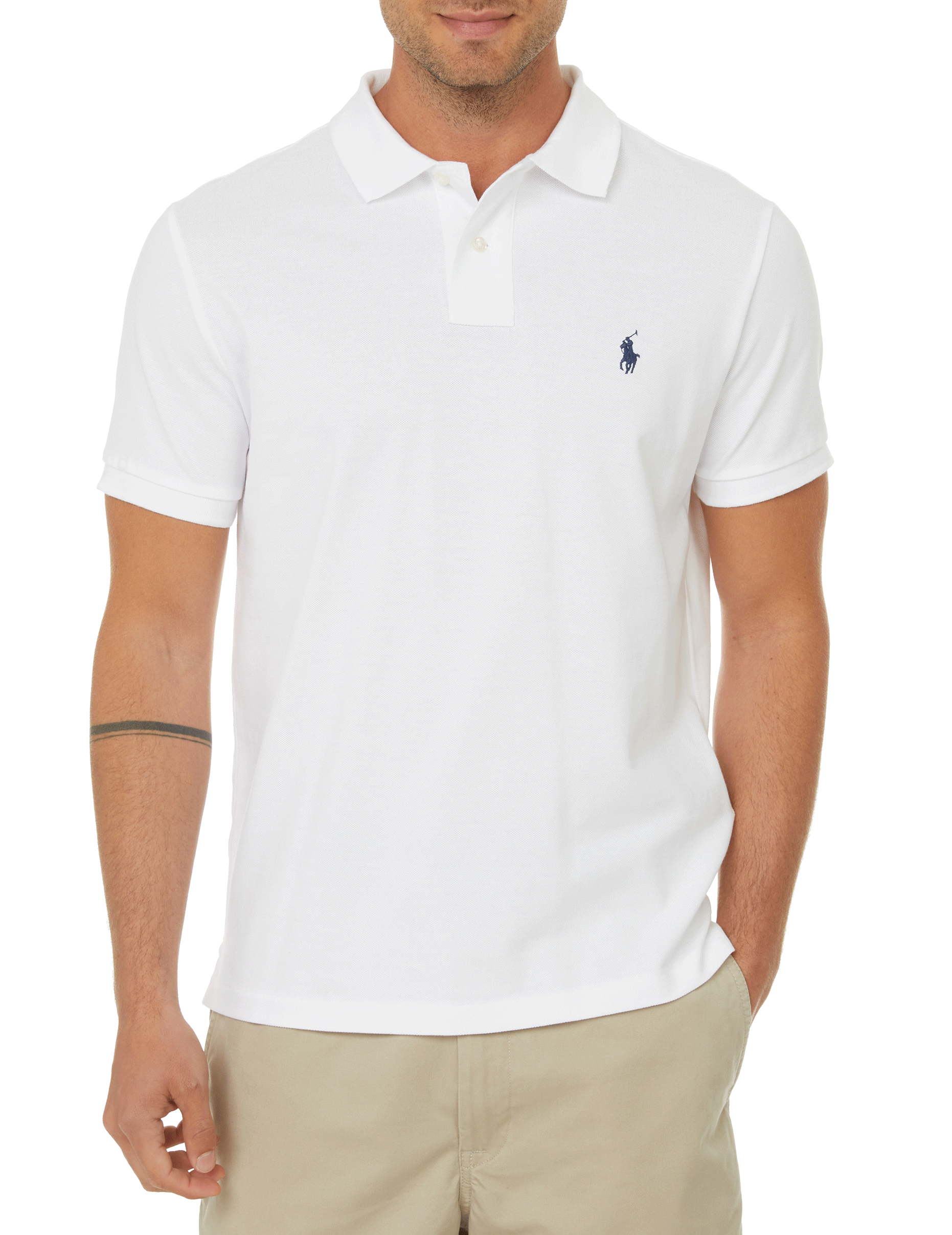 Slim-fit cotton piqué polo shirt POLO RALPH LAUREN