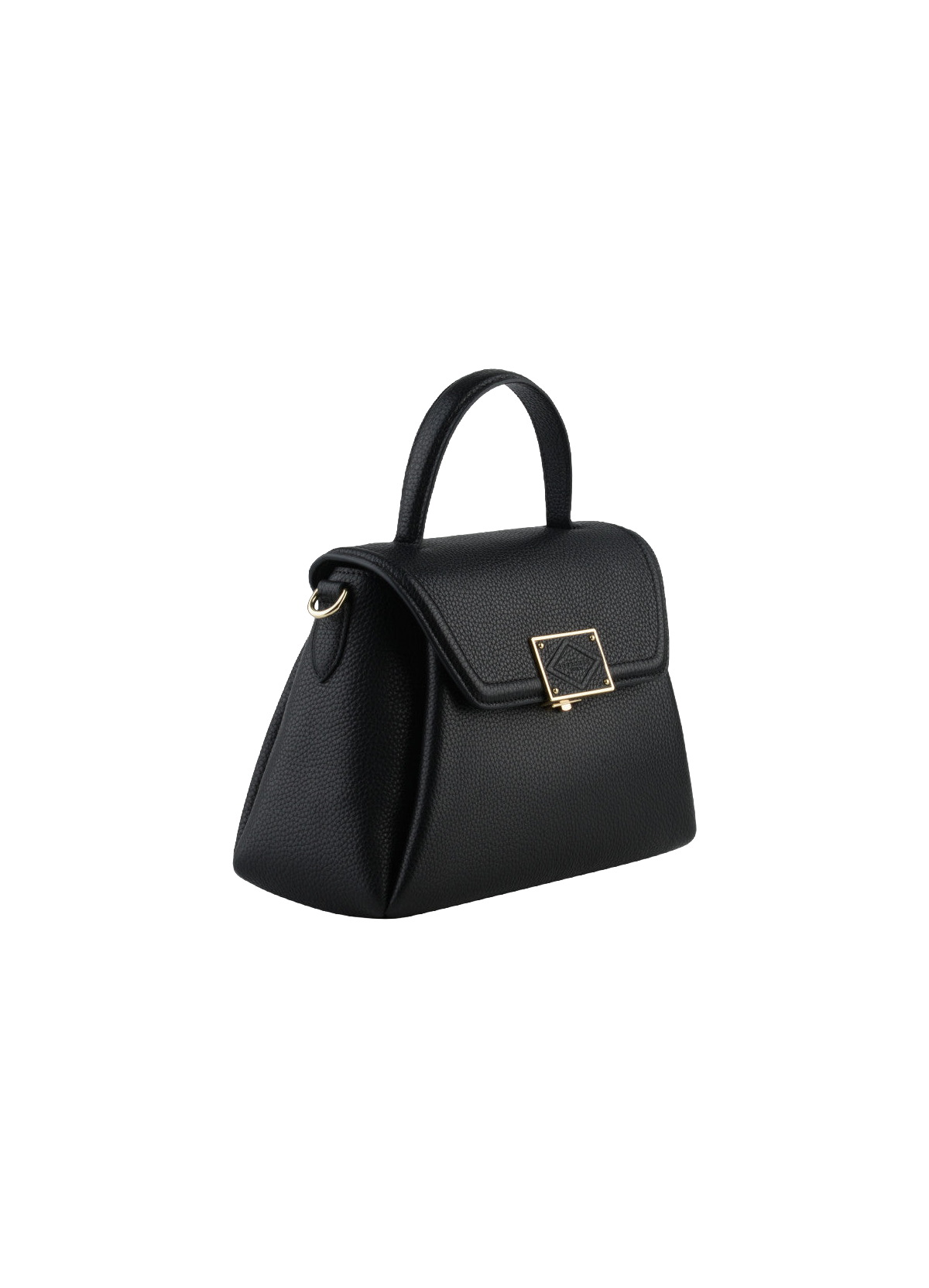 Carat | Sac porté épaule en cuir de vachette Noir