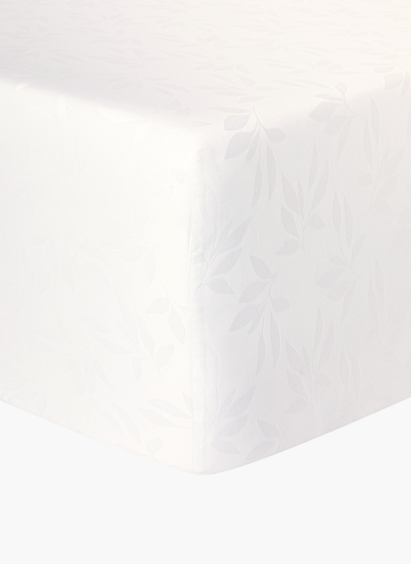 Drap housse cristal ANNE DE SOLENE Blanc