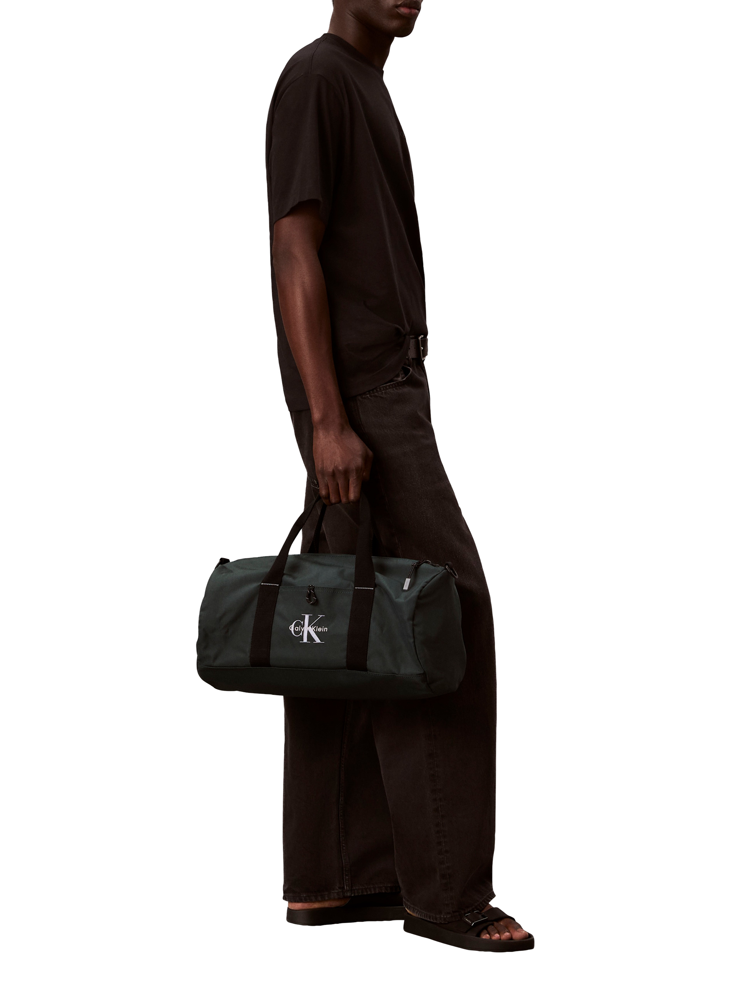 Travel bag with logo CALVIN KLEIN Green