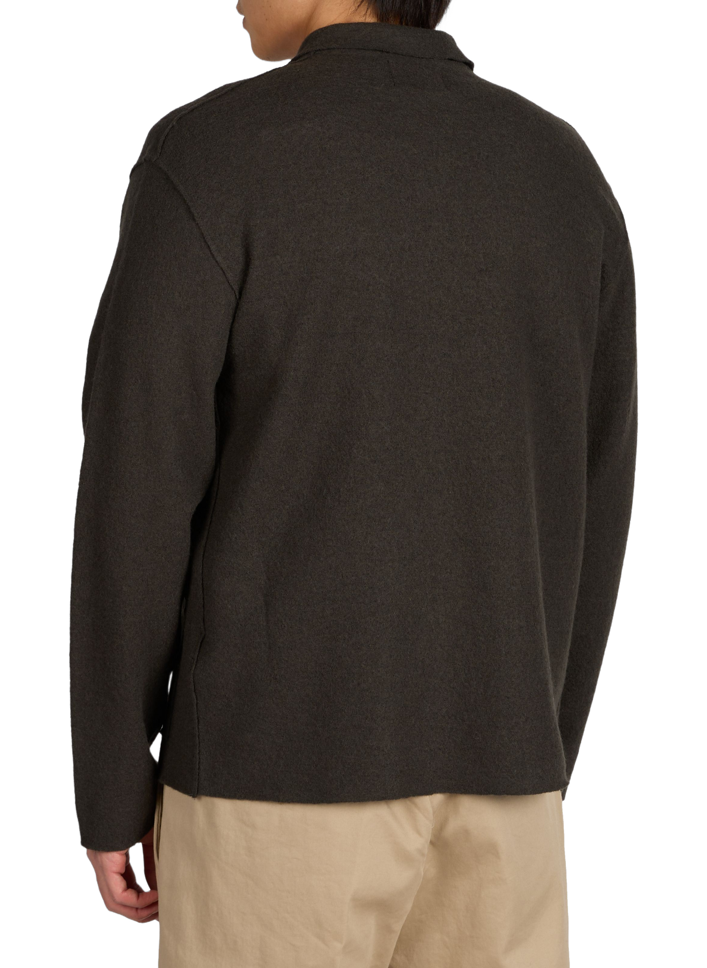 Gilet Jonas en laine mérinos NN.07 Kaki