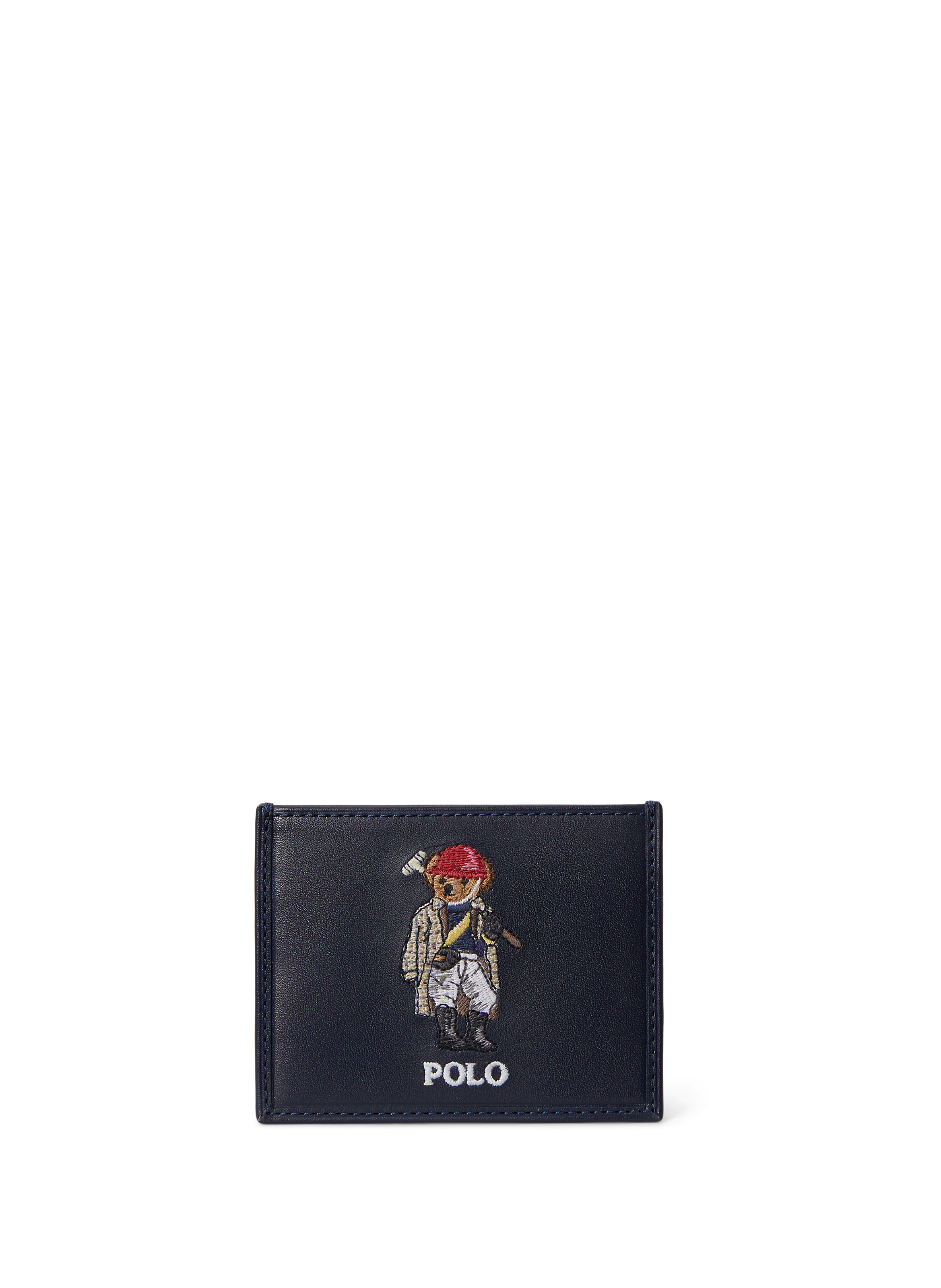 Cowhide leather logo wallet POLO RALPH LAUREN Blue