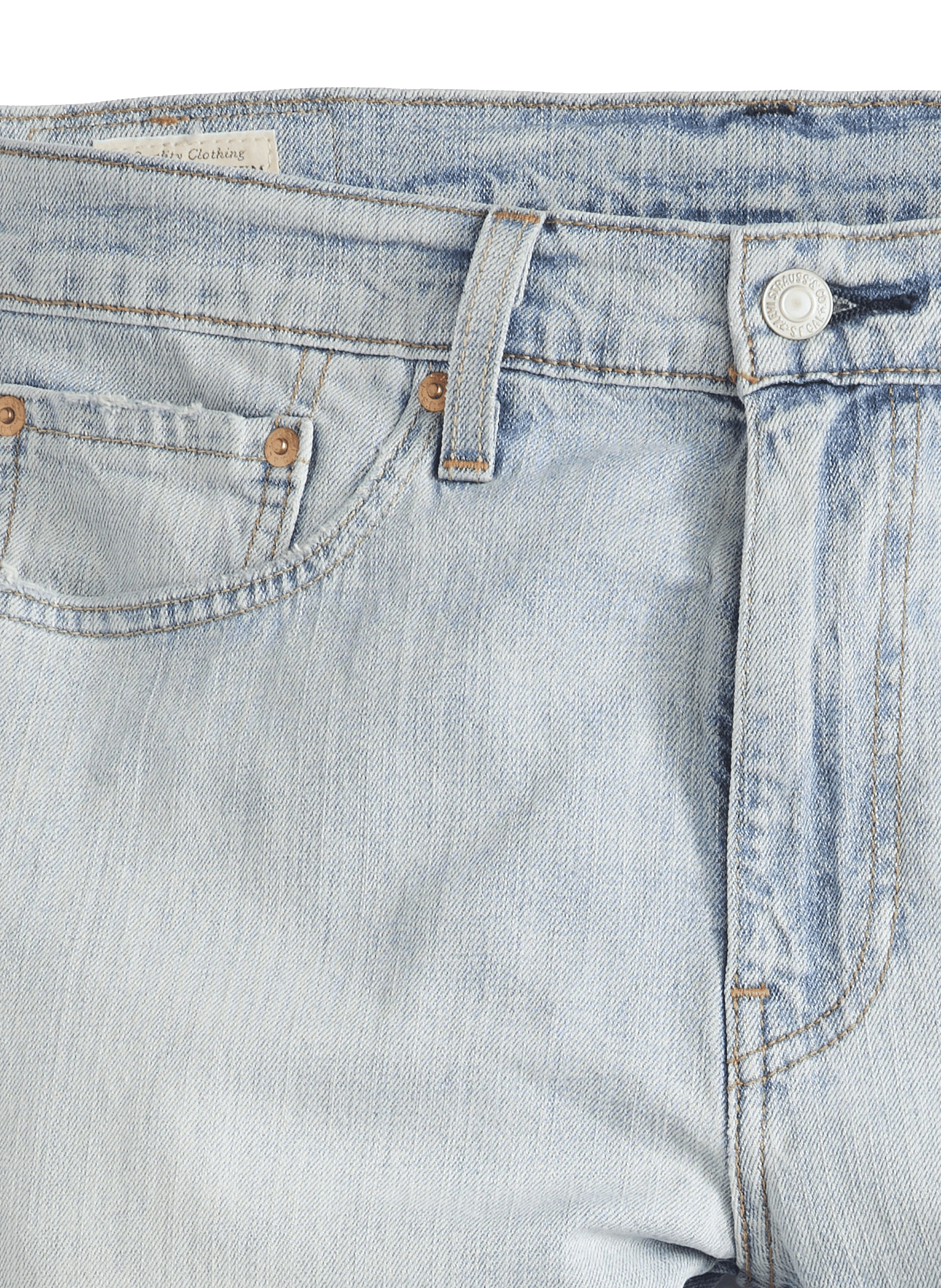 502 Taper Cotton and Linen Blend Jeans LEVI'S Blue