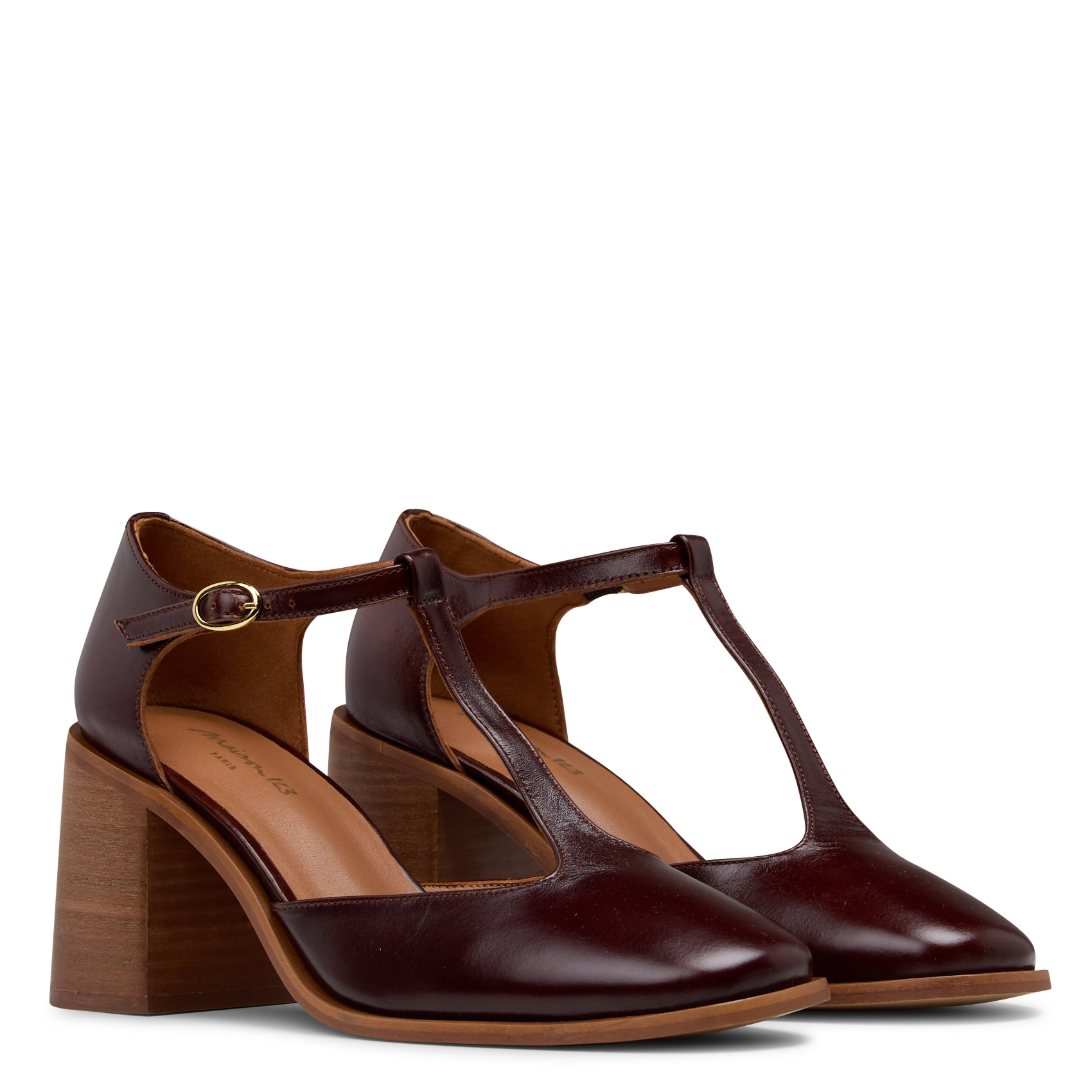 Sandales en cuir solene MAISON 123 Marron