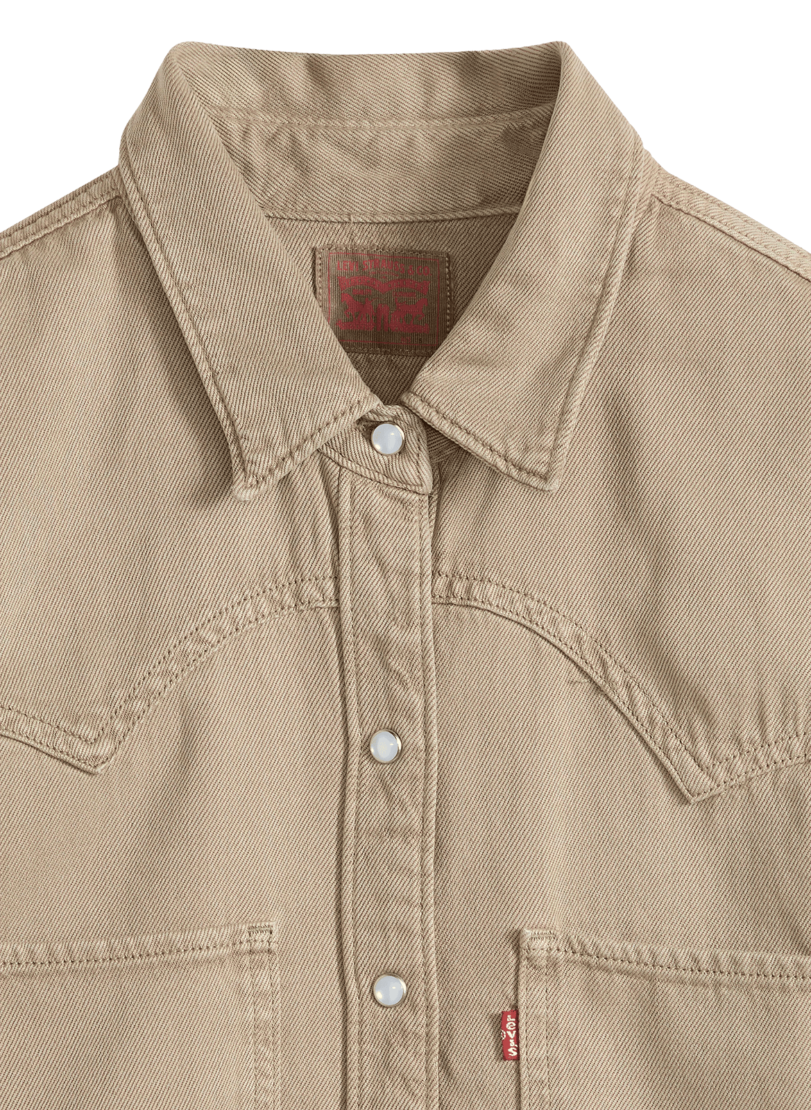 Chemise Western Teodora en coton mélangé LEVI'S Marron