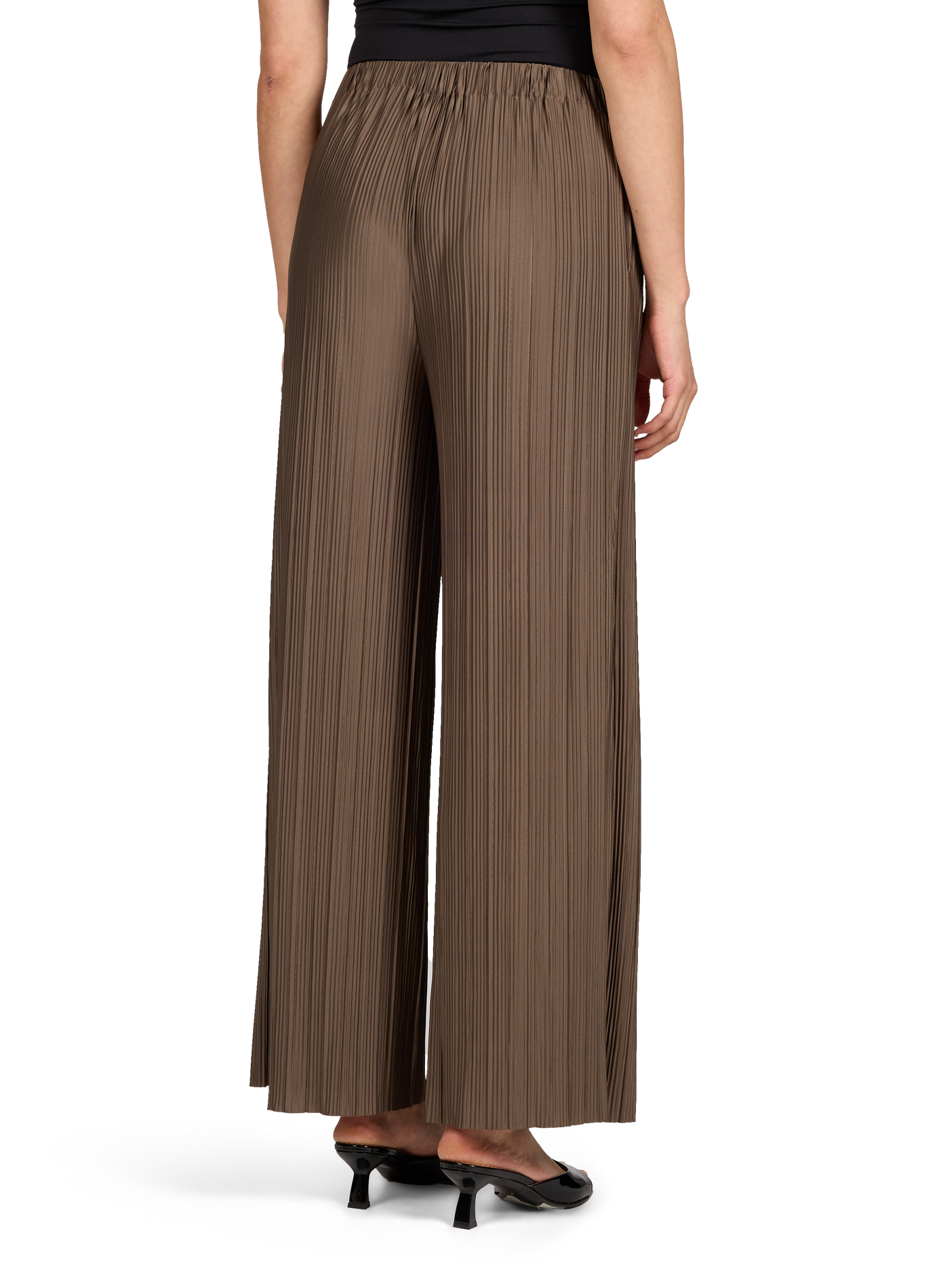 Pantalon fluide plissé Uma SAMSOE SAMSOE Marron