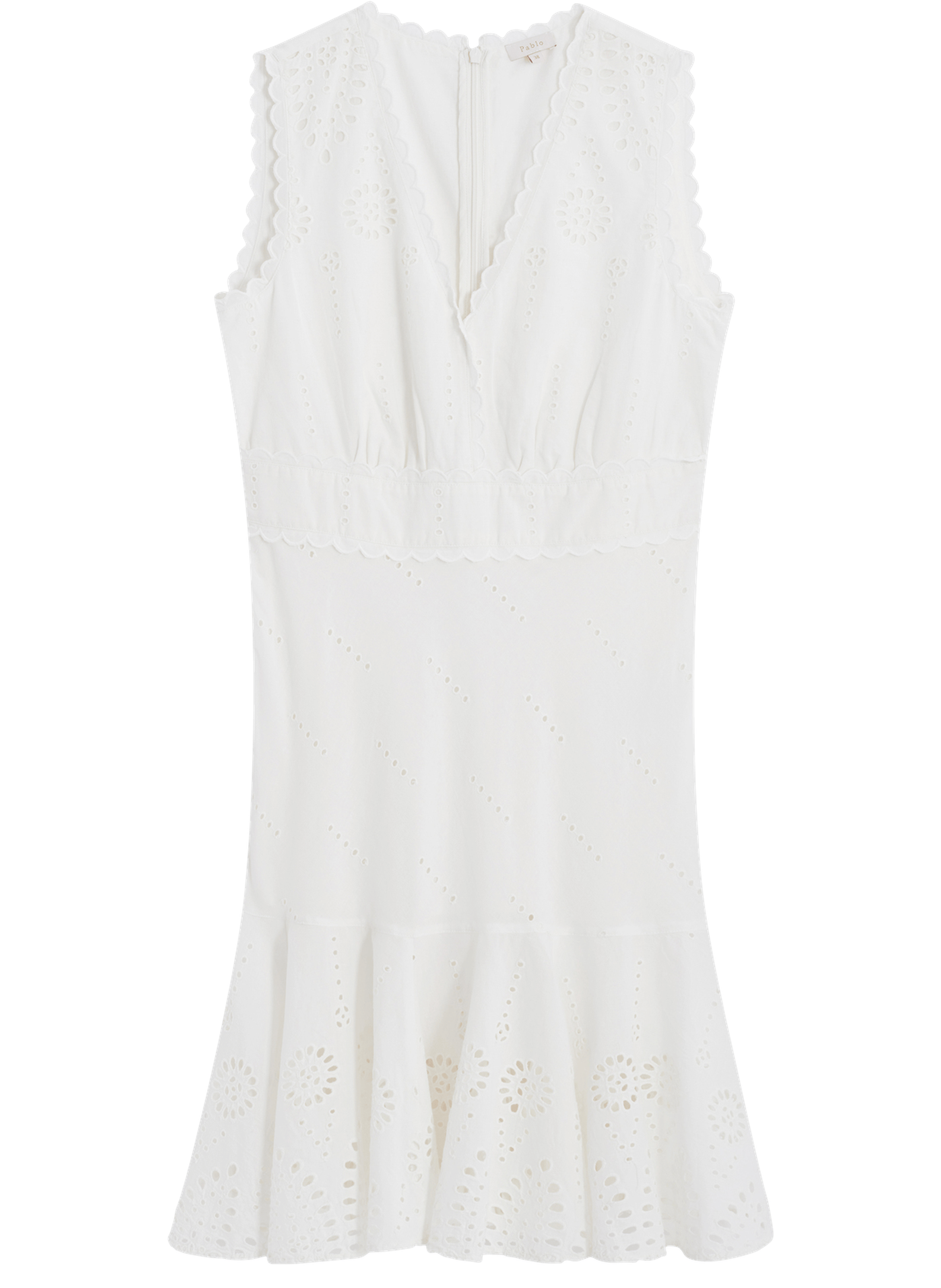 Robe en broderie anglaise - annah PABLO Beige