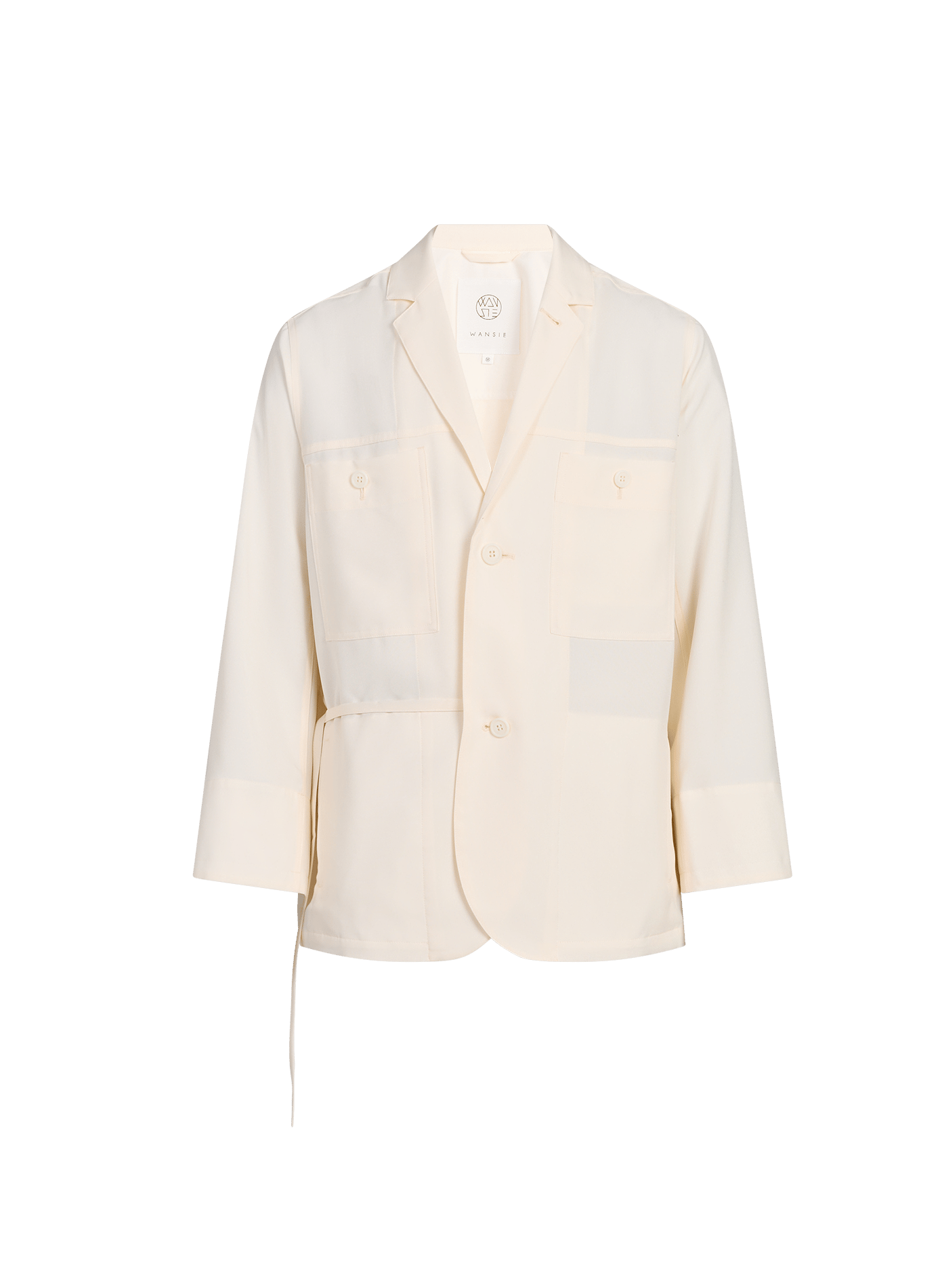 V-neck blazer WANSIE White