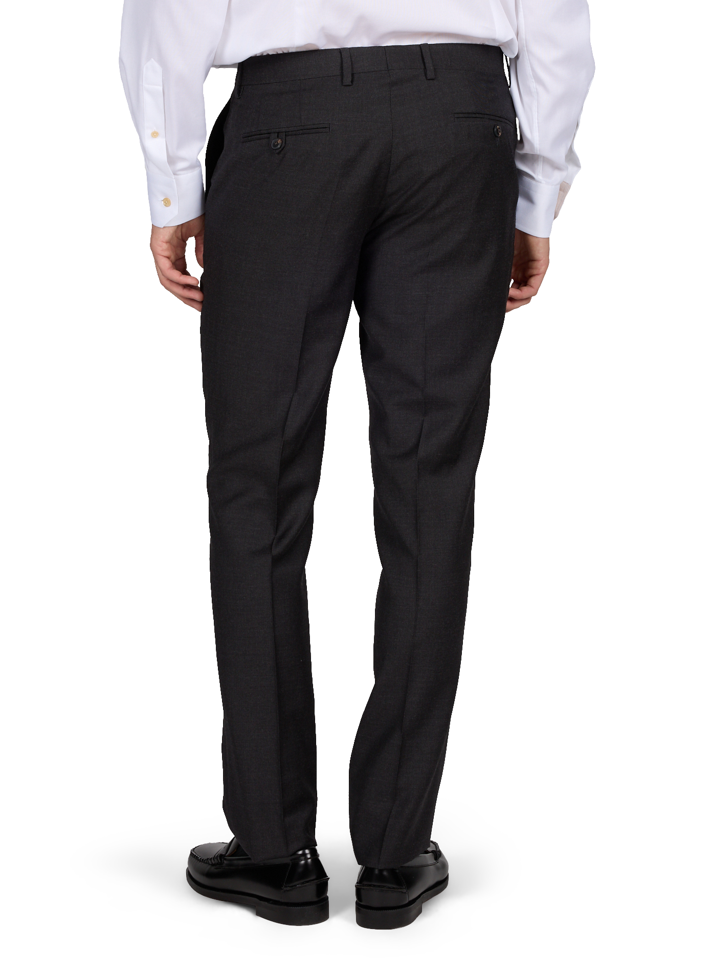 Pantalon de costume ajusté en laine HACKETT Gris