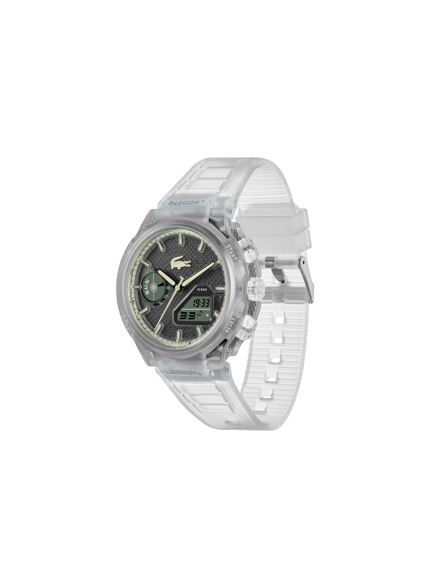 Montre quartz LC33 en silicone LACOSTE MONTRES Noir