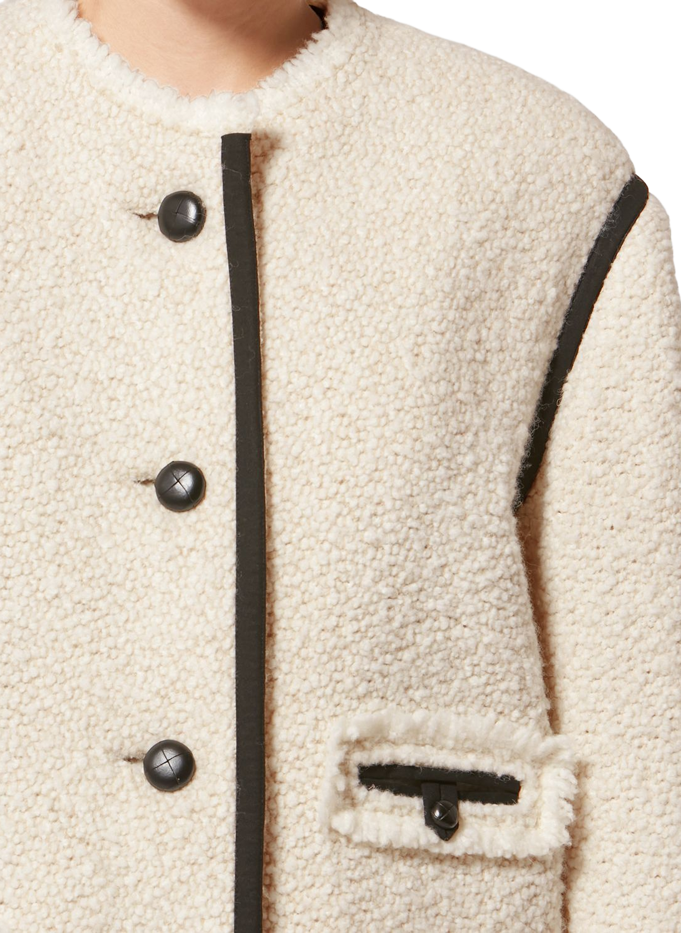 Tweed-Bouclé-Jacke aus Wollmischung von Maylin ISABEL MARANT Weiss