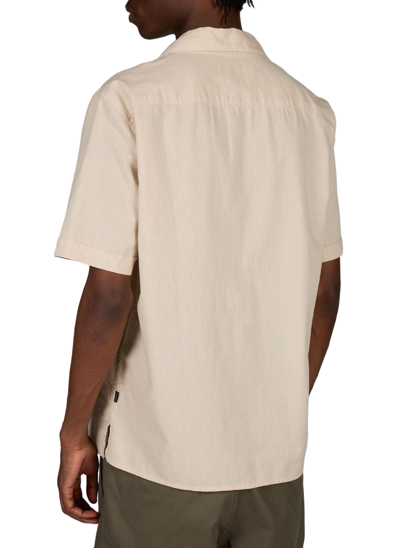 Straight shirt in cotton and linen DOCKERS Beige