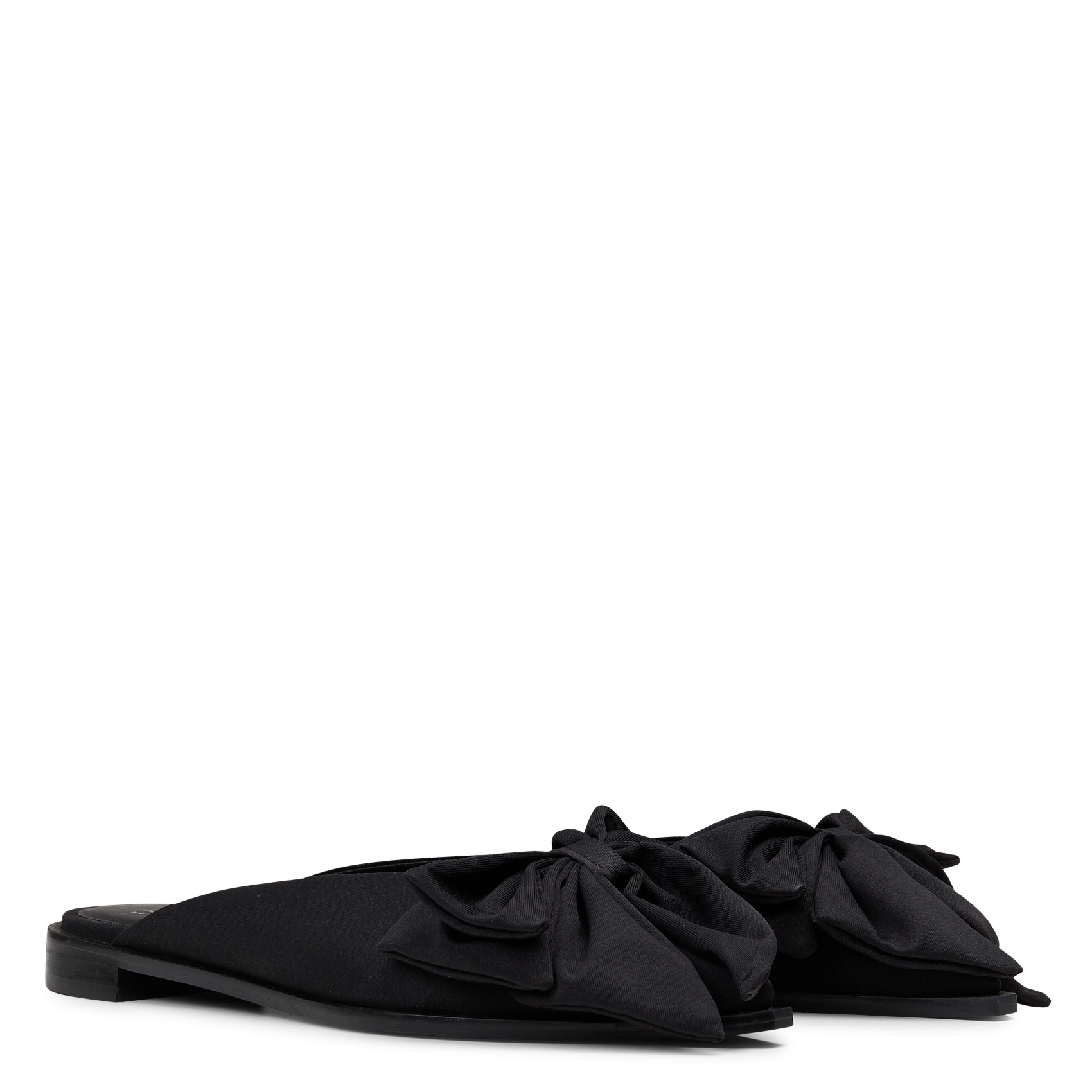 Mules plates nœuds oversize IKKS Noir