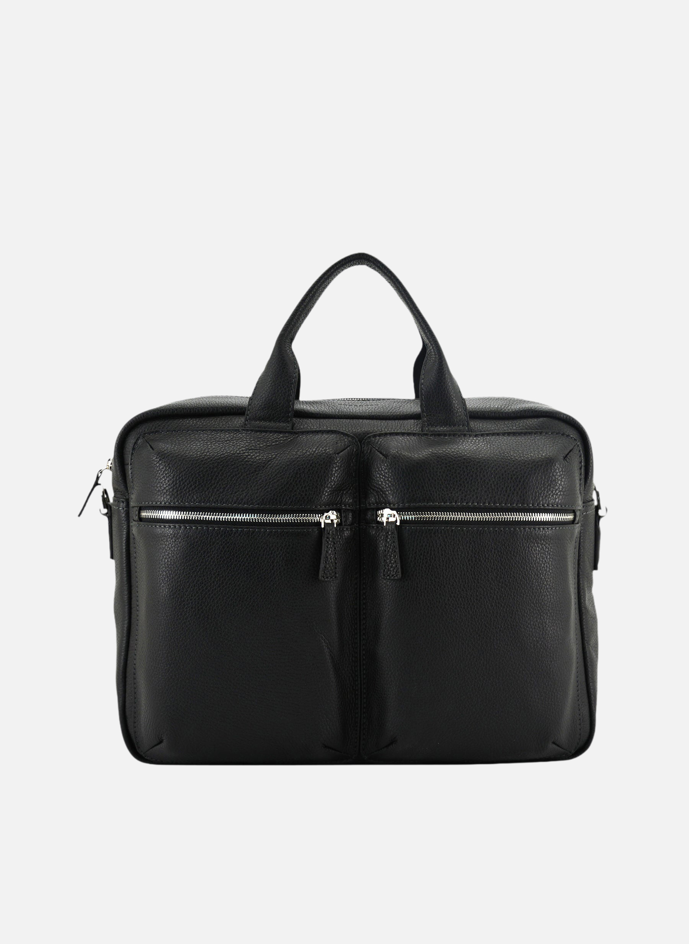 Corso | sac besace en cuir de vachette POURCHET Noir
