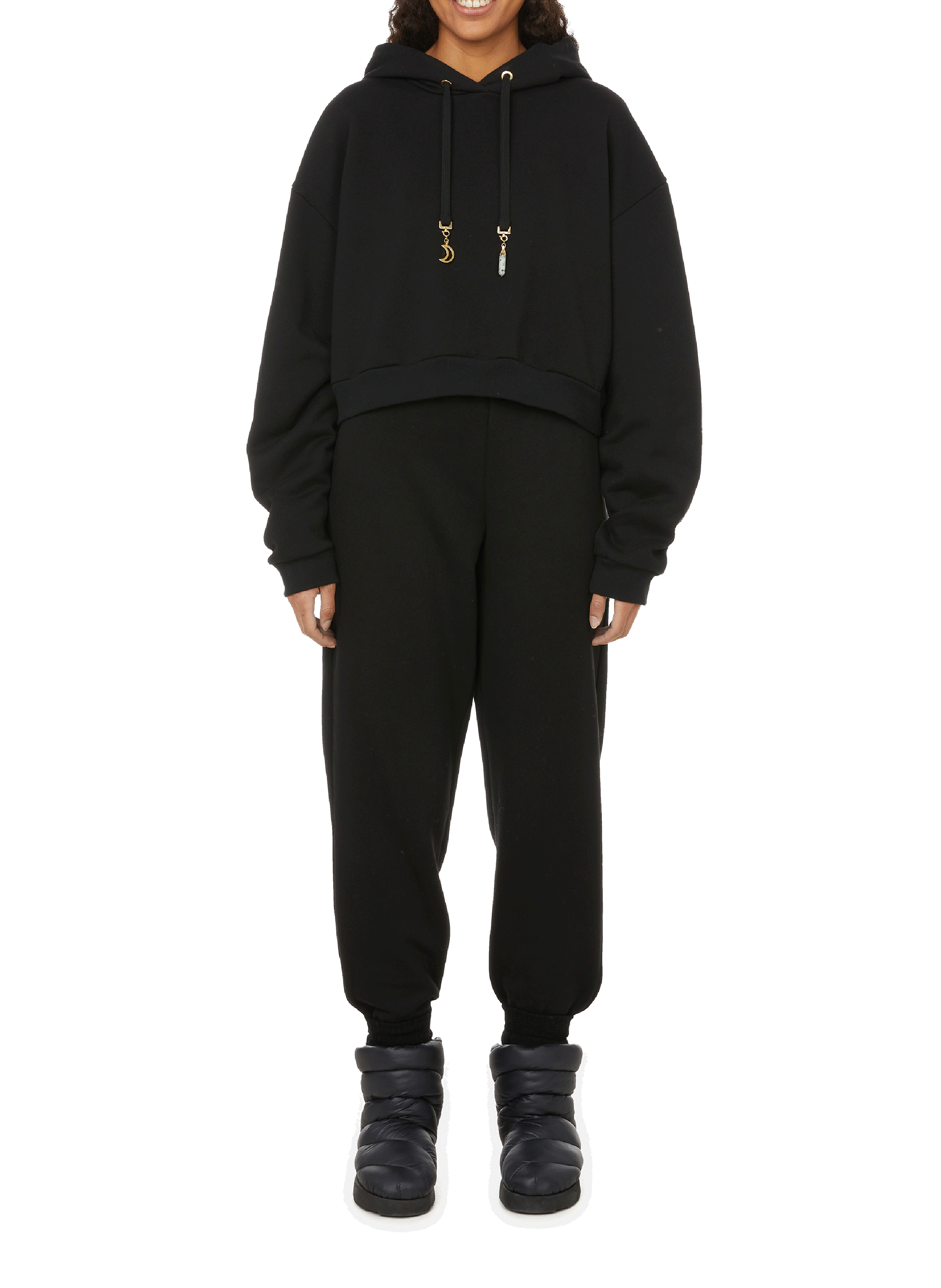 Wool-blend beanie hat THE SOCIAL SUNDAY Black