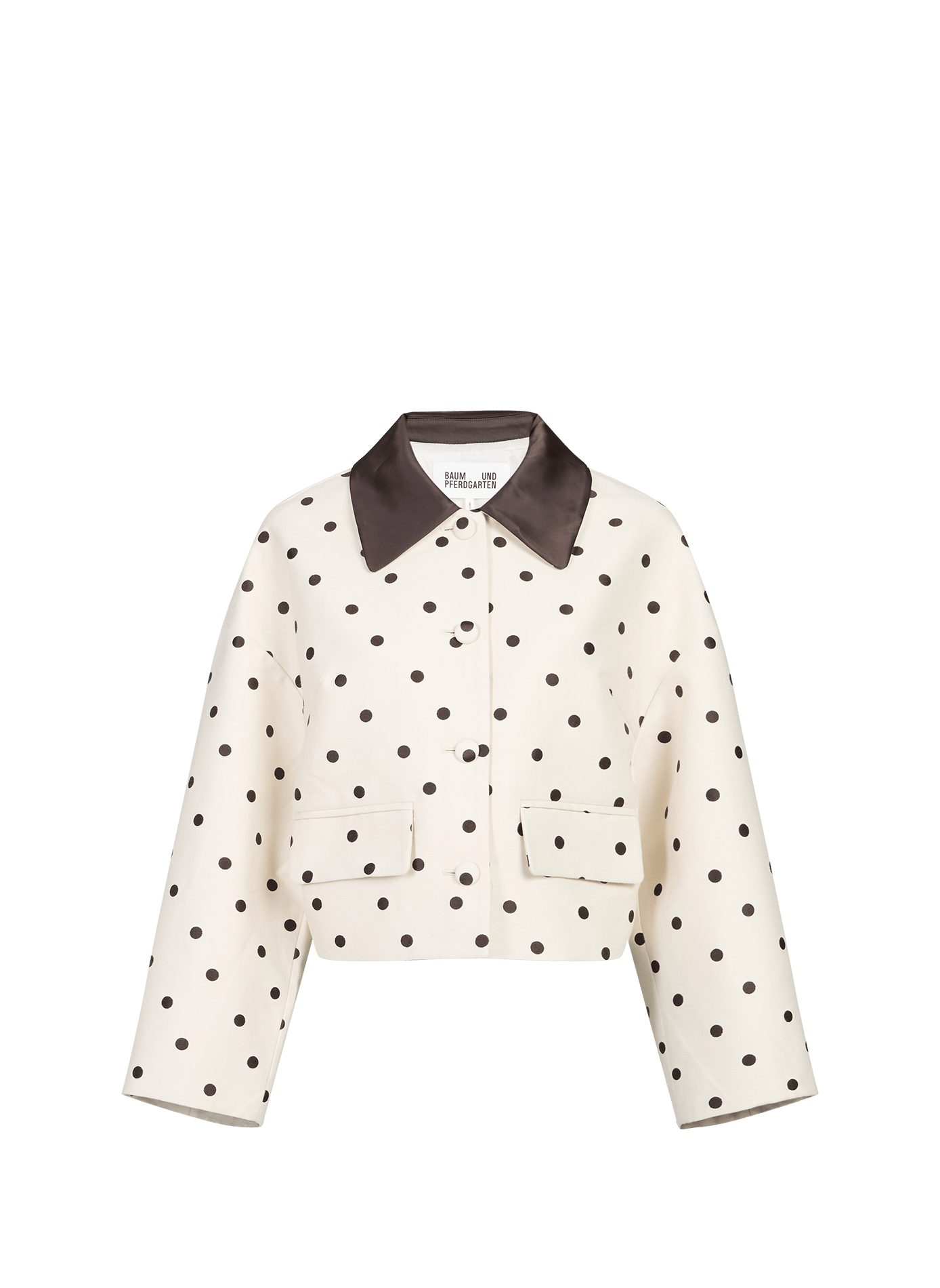 Veste ample courte à pois BAUM UND PFERDGARTEN Beige
