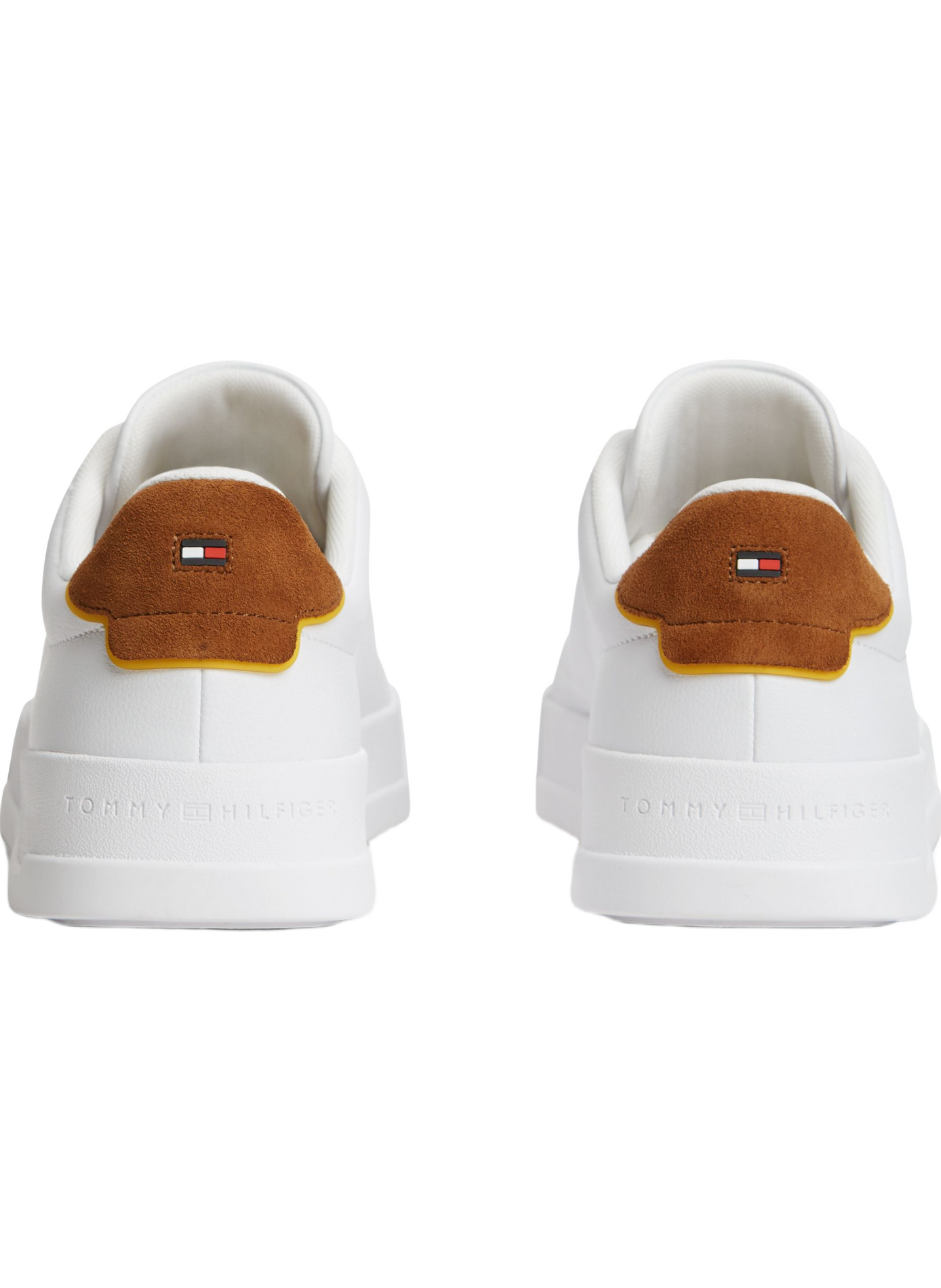 Basket cuir effet grainé TOMMY HILFIGER Blanc
